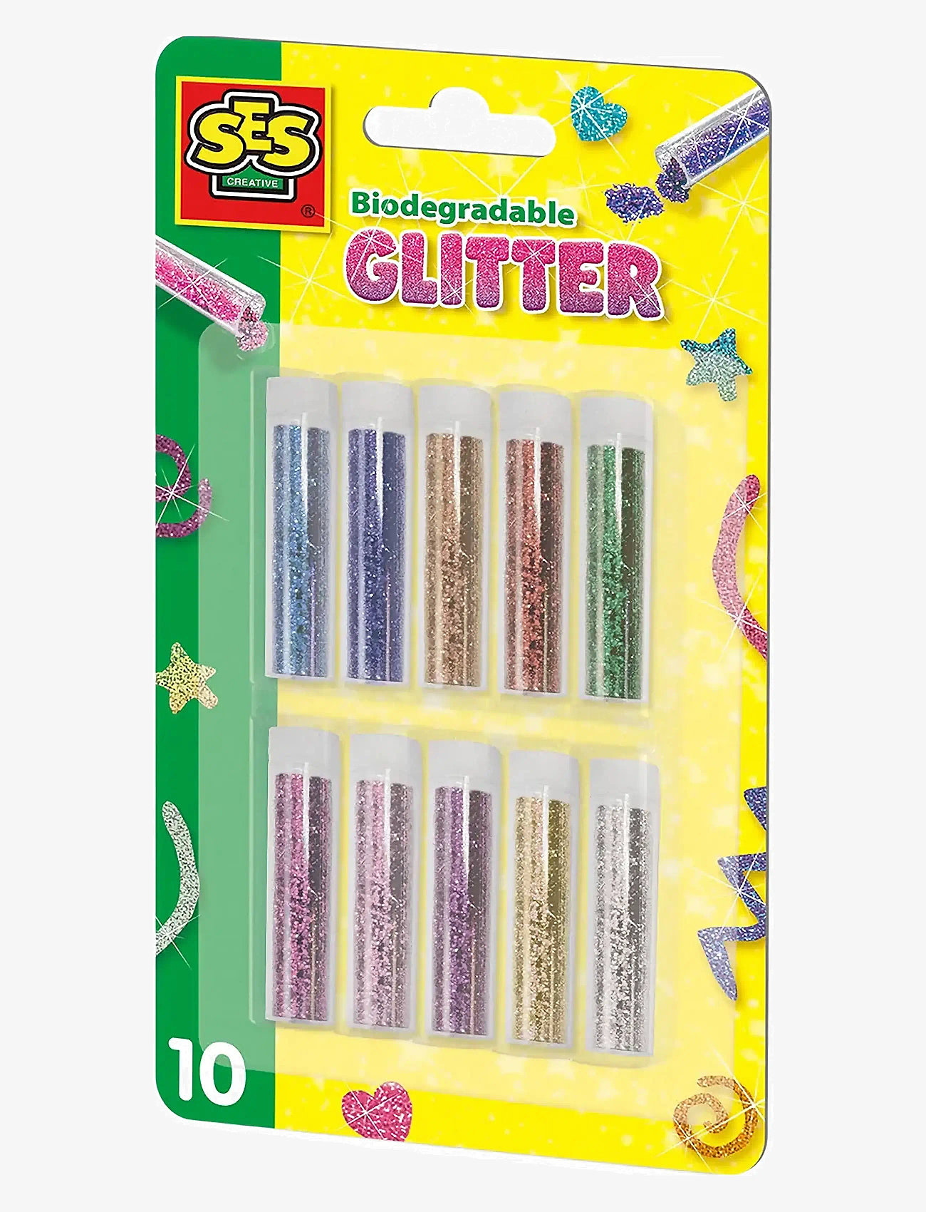 SES Creative - Biodegradable Glitter 10 colours - craft sets - multi - 1