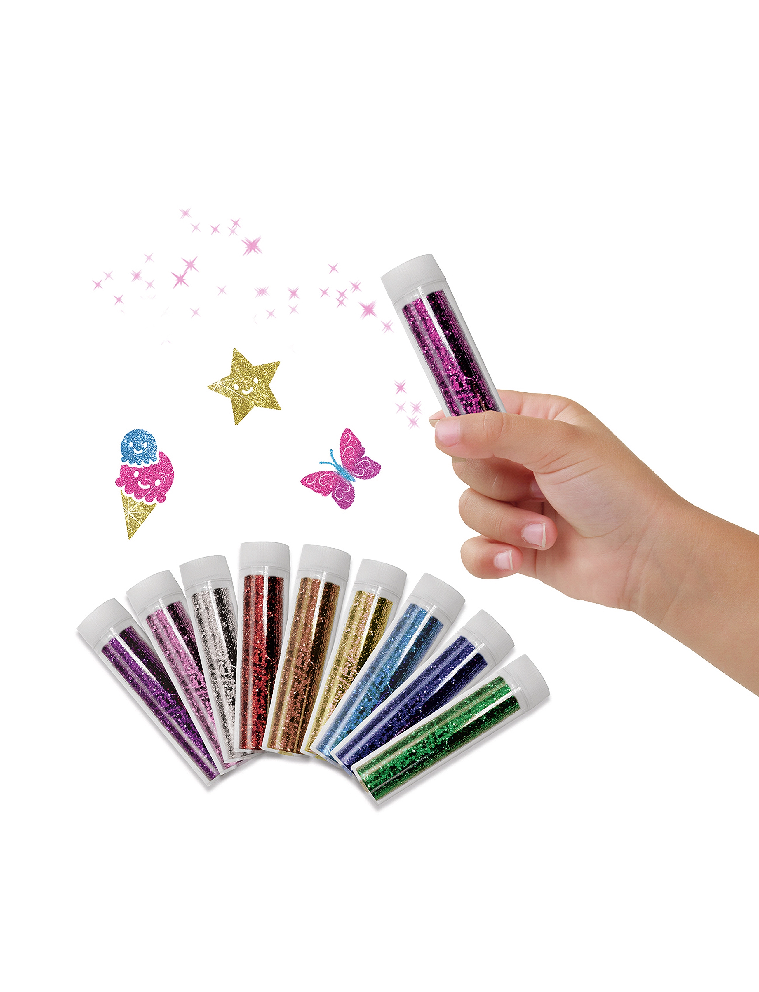 SES Creative Biodegradable Glitter 10 Colours, Børn, Craft Sæt, Multi/mønstret, Str: ONE SIZE