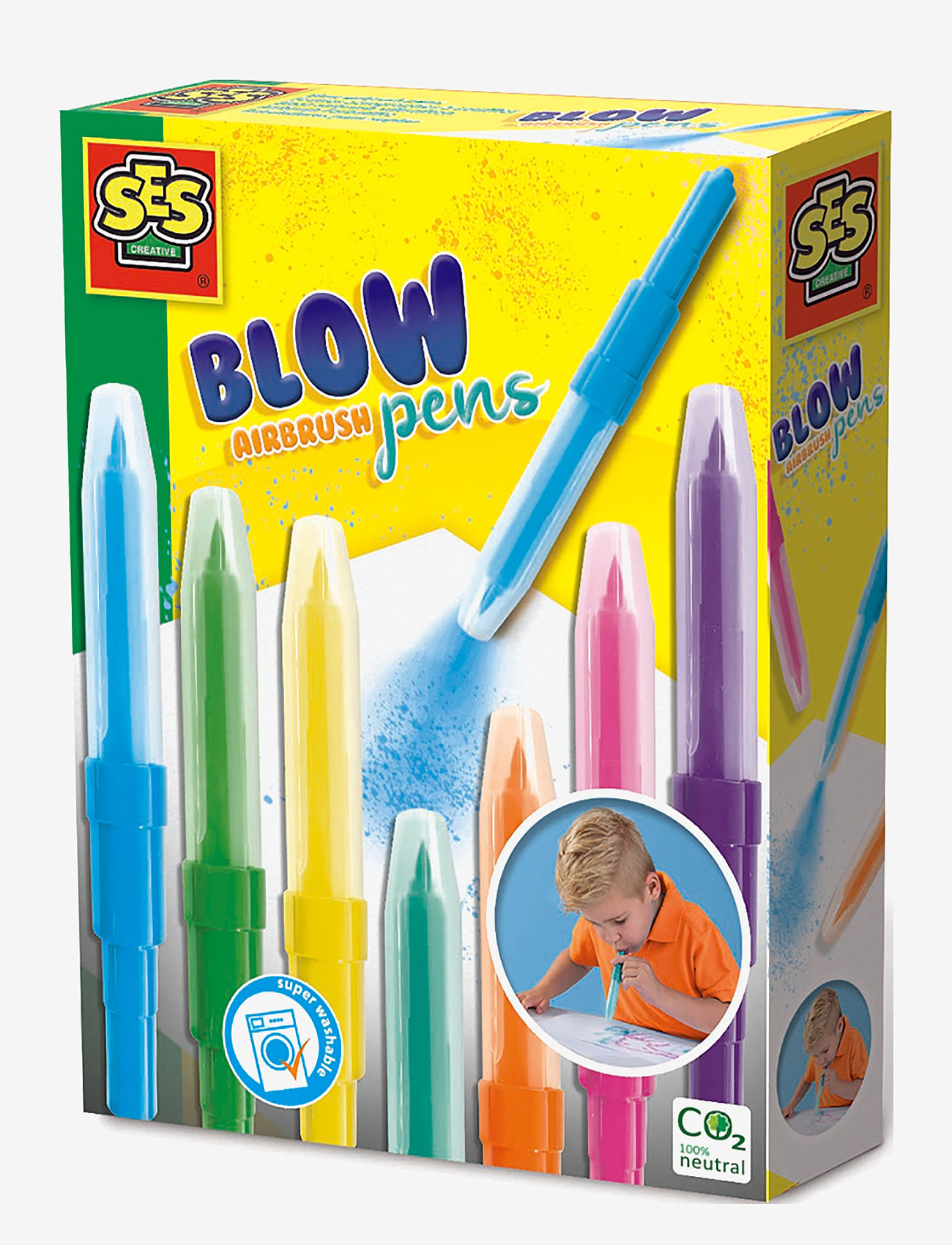 SES Creative - Blow Pens - Airbrush - pysselset - multi - 1