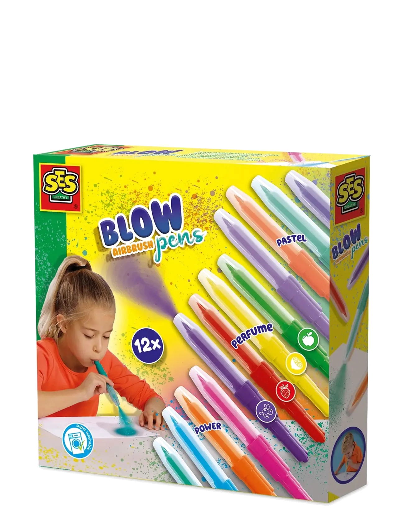 SES Creative Blow Pens - Power Pastel and Perfume - Drawing & Crafts - MULTI / multi