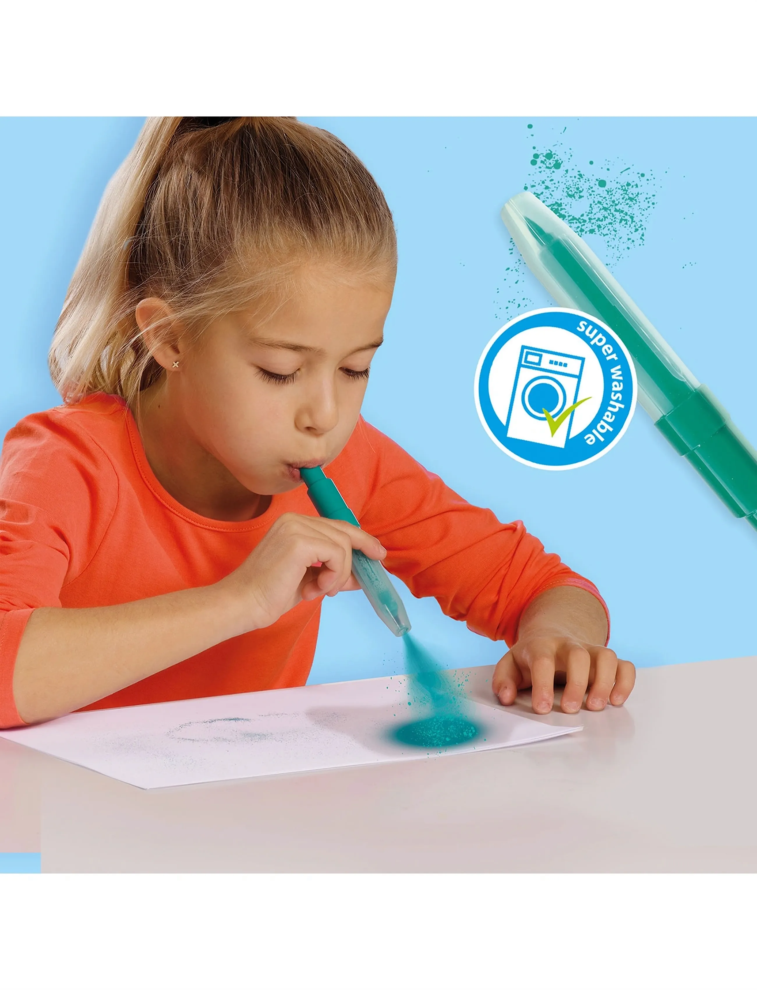 SES Creative Blow Pens - Power Pastel And Perfume, One Size, Multi/patterned, Tegning > Papirvarer, Børn