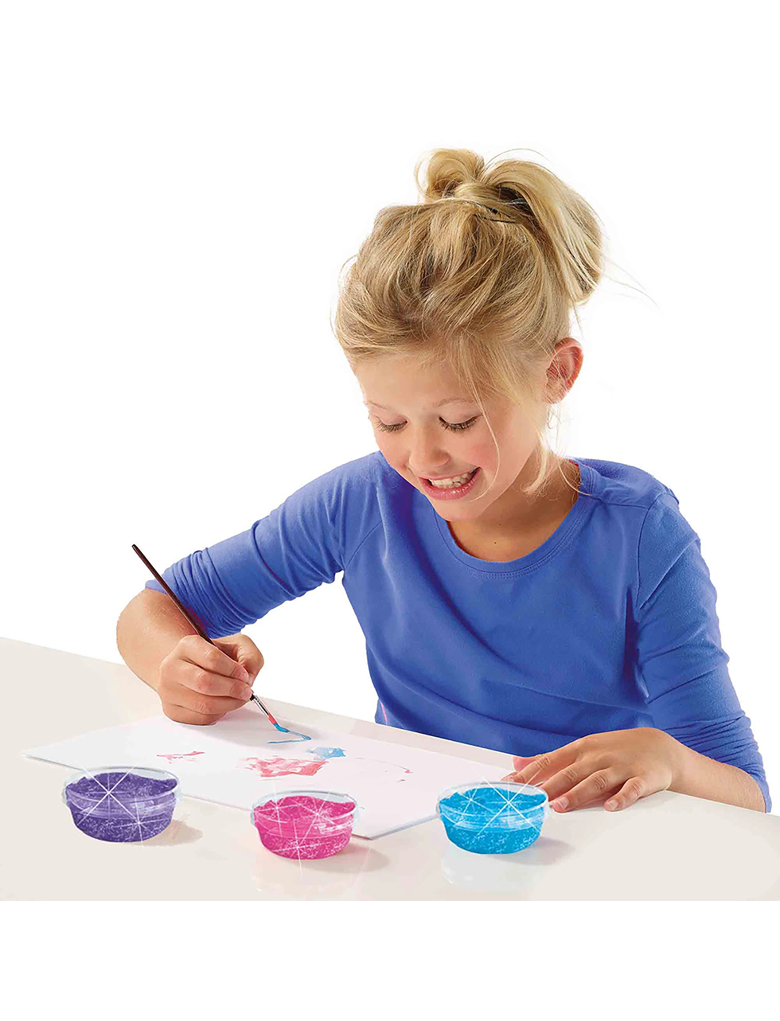SES Creative Poster Paint Glitter 6X45ml, One Size, Multi/patterned, Tegning > Maling, Børn