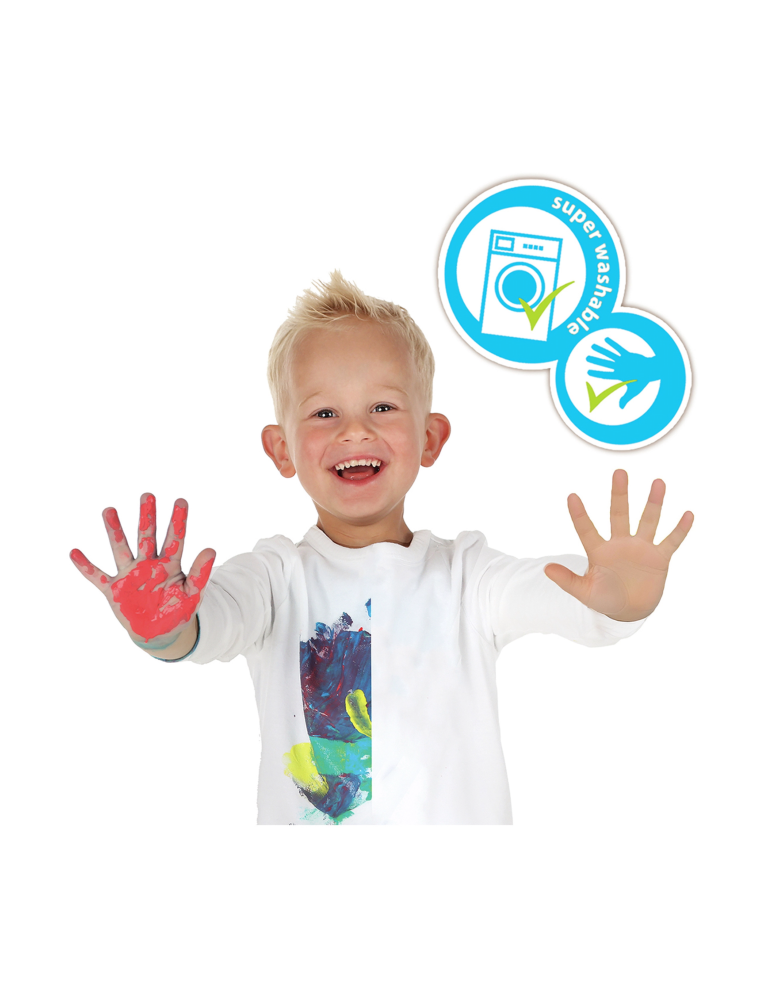 SES Creative Fingerpaint Pastel 6X45Ml, One Size, Drawing, Mehrfarbig/gemustert - Paints, Kinder