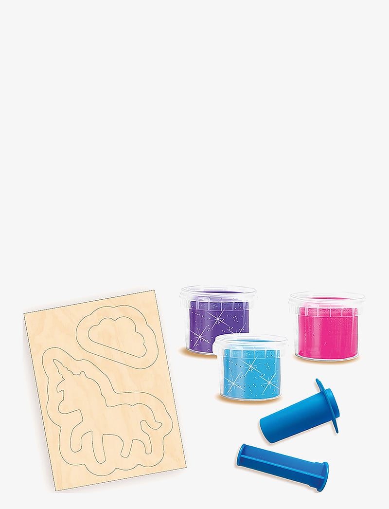 SES Creative - Dough - Unicorn Neon Glitter - spielknete - multi - 1