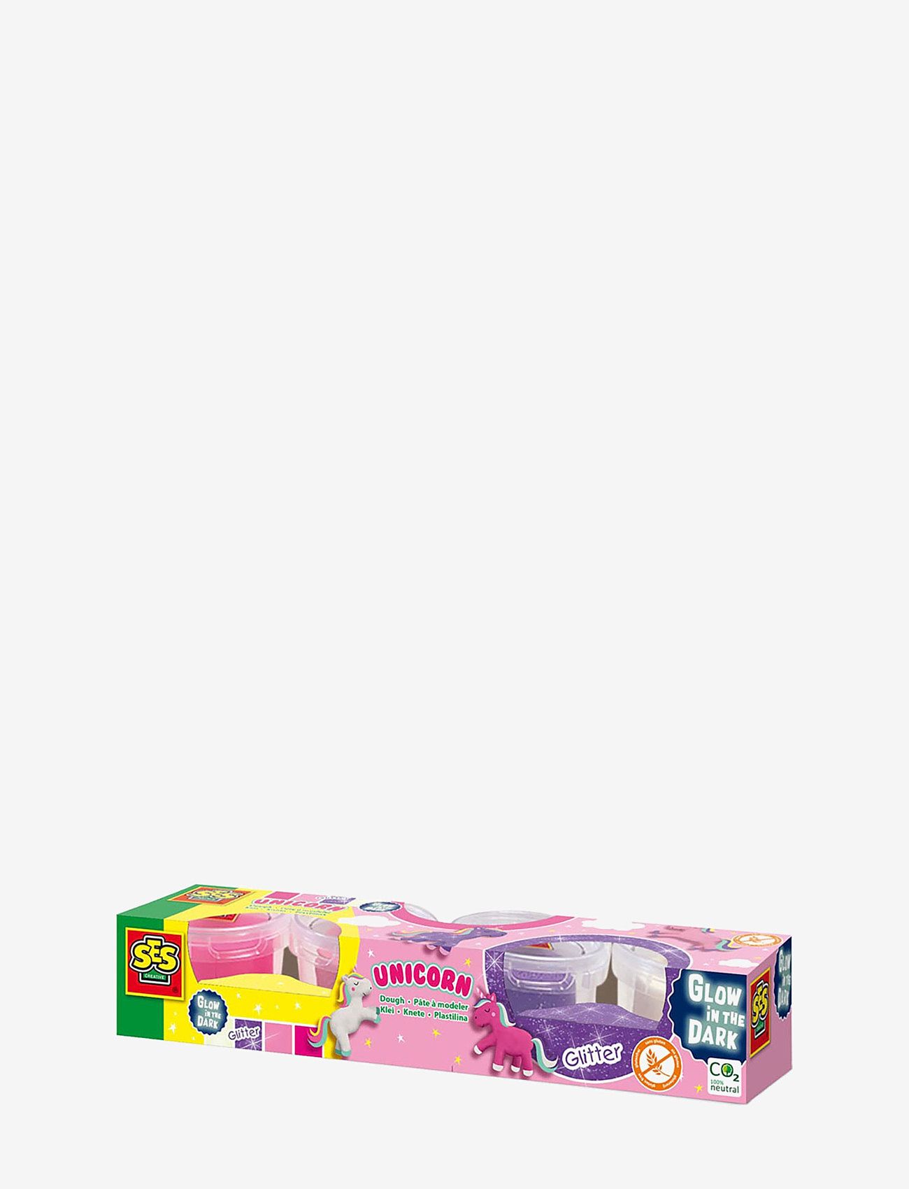 SES Creative - Dough unicorn 4x90gr - spielknete - pink - 0