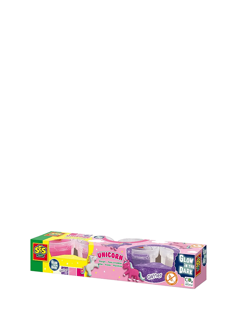 SES Creative - Dough unicorn 4x90gr - spielknete - pink - 0