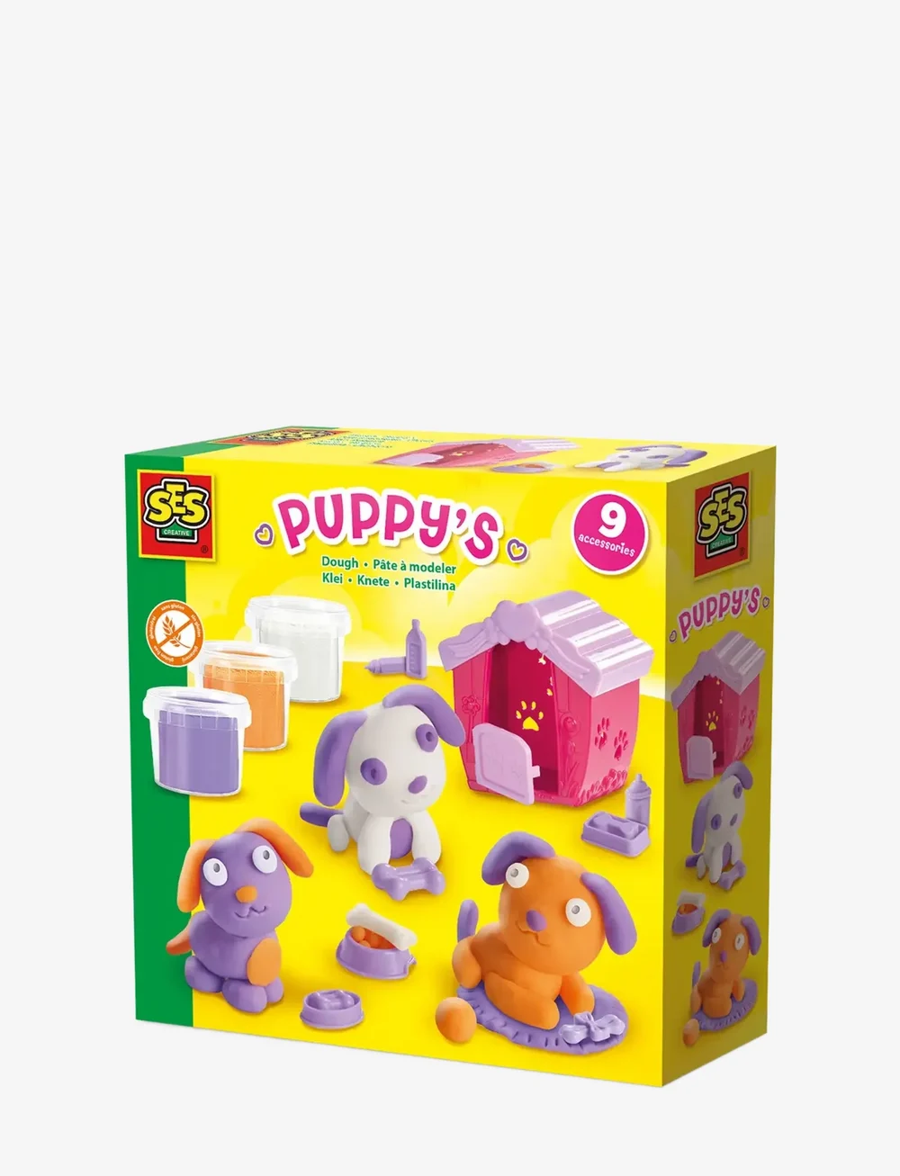 SES Creative - Dough - Puppies - mängutainas - multi - 0