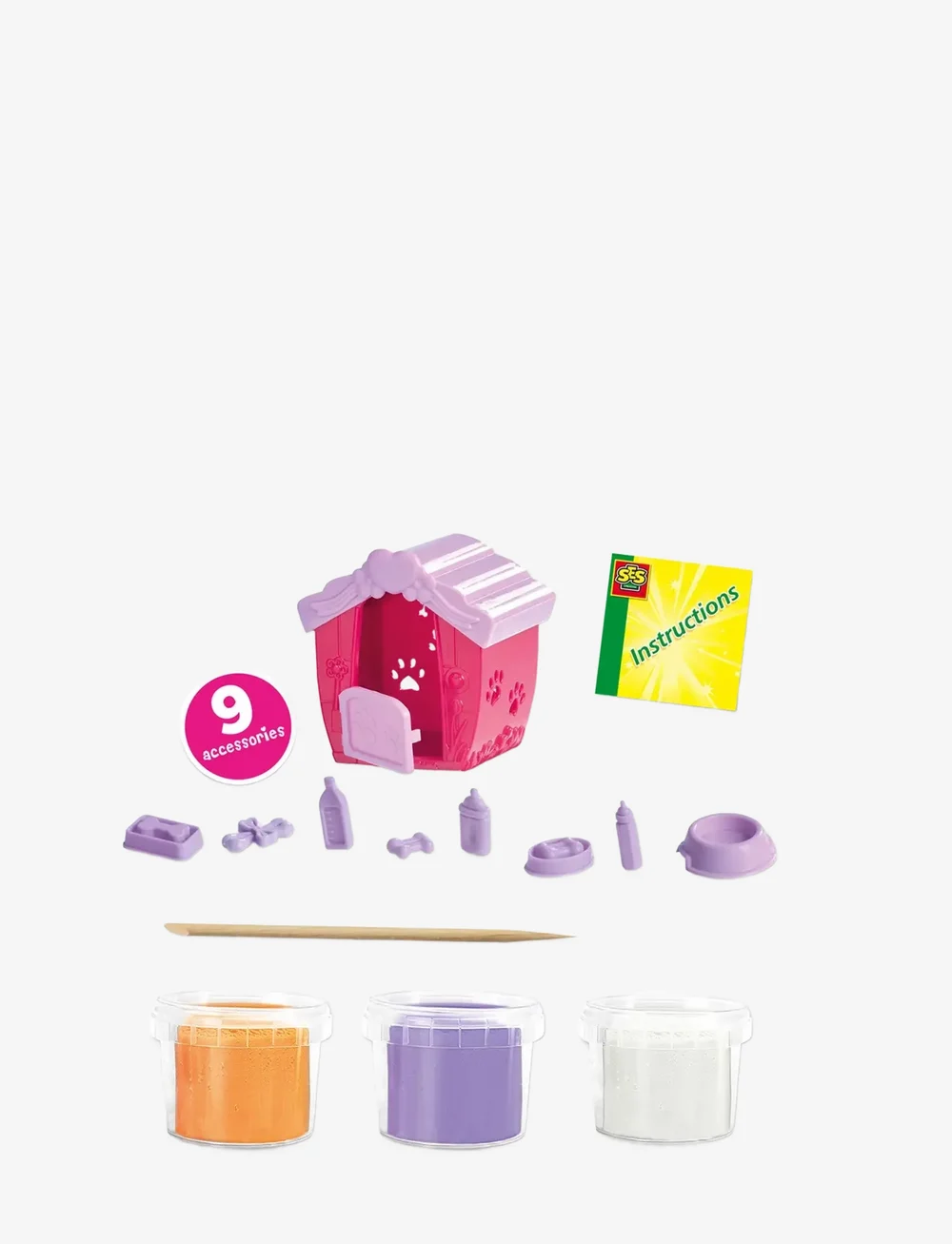 SES Creative - Dough - Puppies - mängutainas - multi - 1