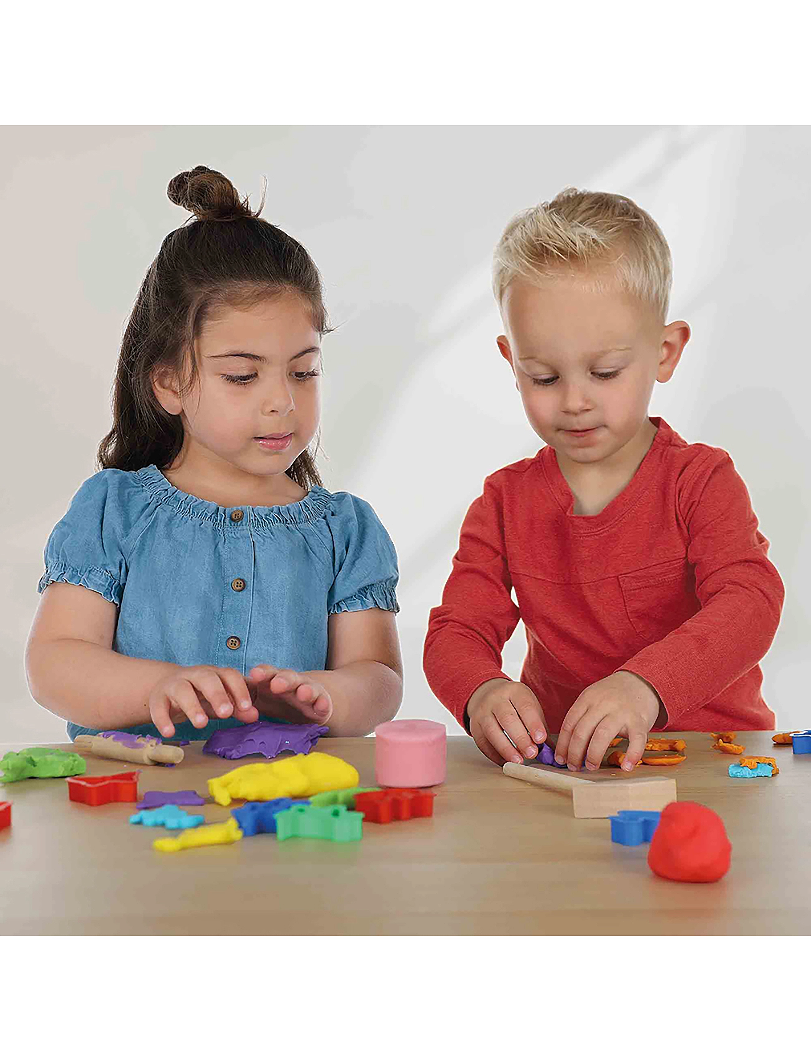 SES Creative Dough Feel Good Glow 4X90Gr, One Size, Craft, Mehrfarbig/gemustert - Play Dough, Kinder