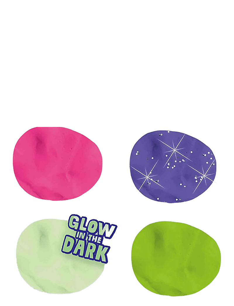 SES Creative - Dough - Feel Good Glow 4x90gr - mängutainas - multi - 2