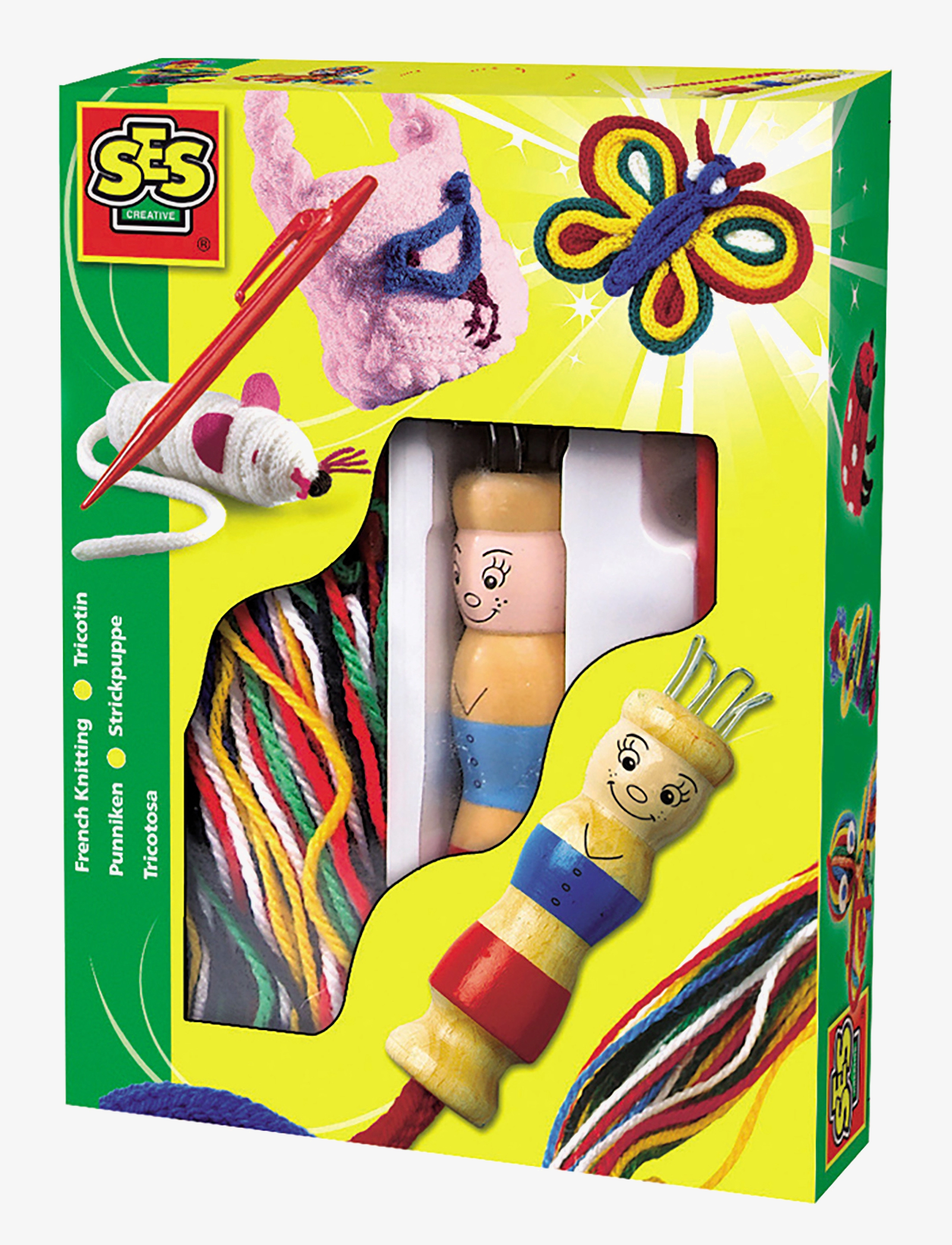 SES Creative French Knitting, One Size, Craft, Mehrfarbig/gemustert - Craft Sets, Kinder
