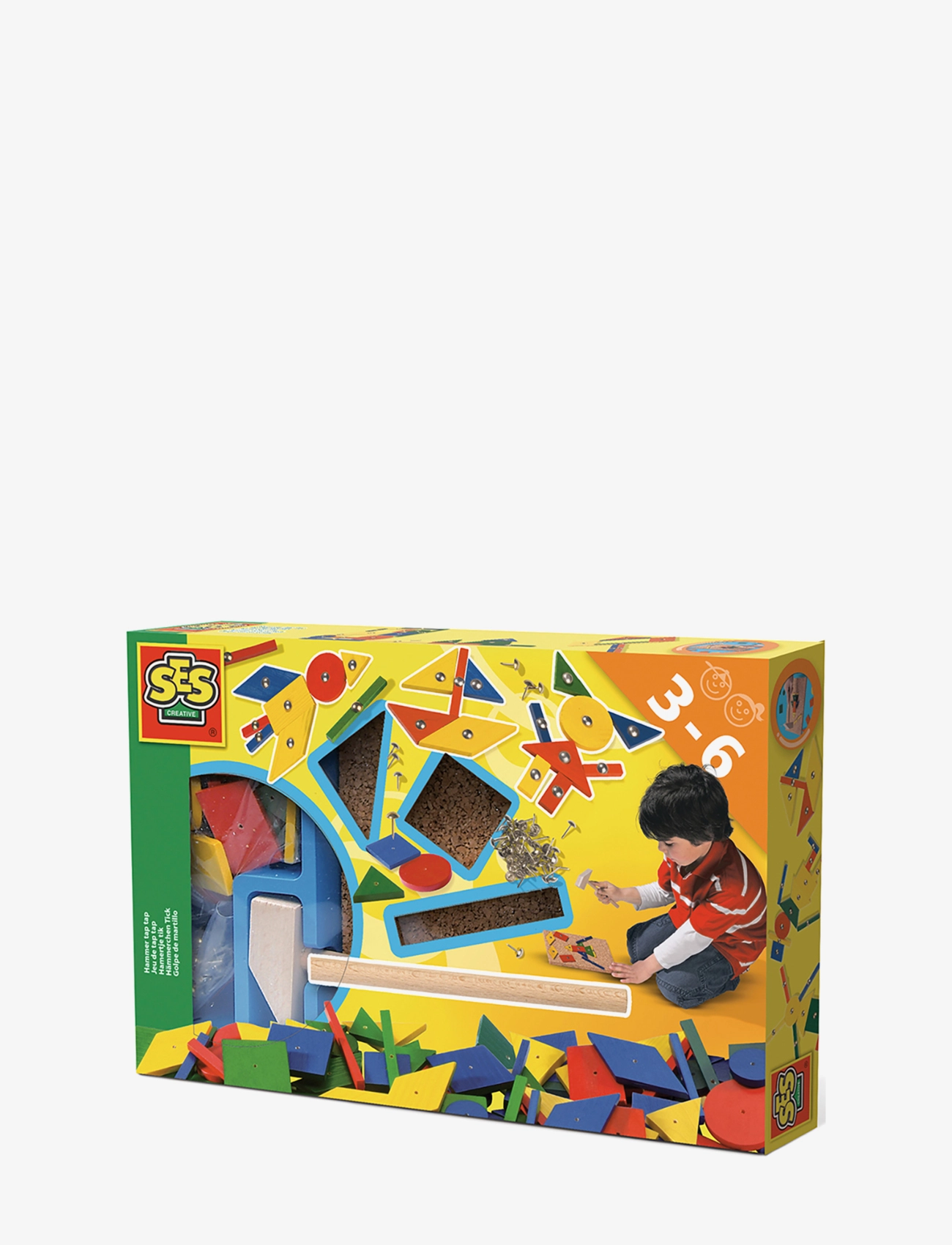 SES Creative Hammer Tic, One Size, Craft, Mehrfarbig/gemustert - Craft Sets, Kinder