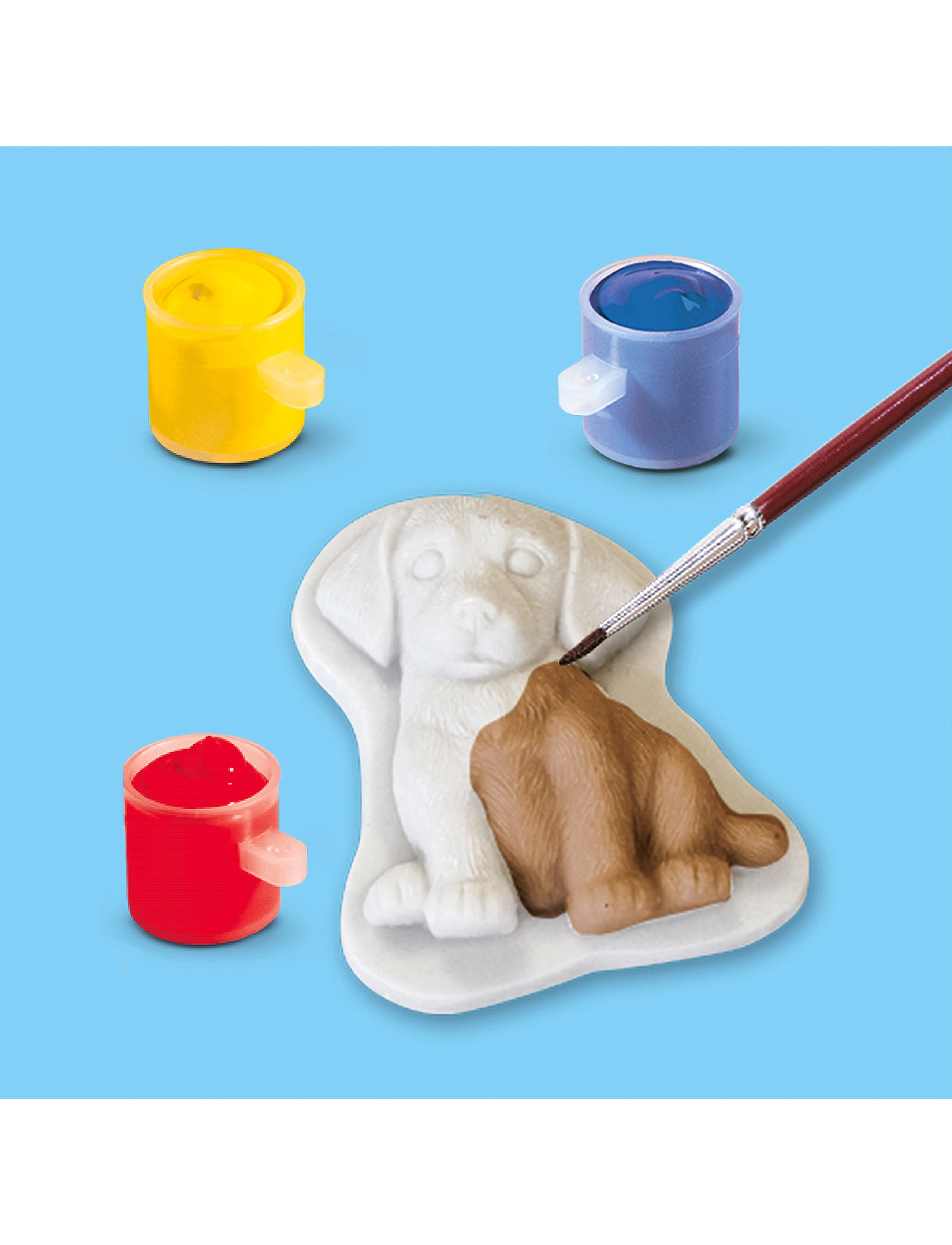 SES Creative Casting & Painting Dogs, One Size, Craft, Mehrfarbig/gemustert - Craft Sets, Kinder