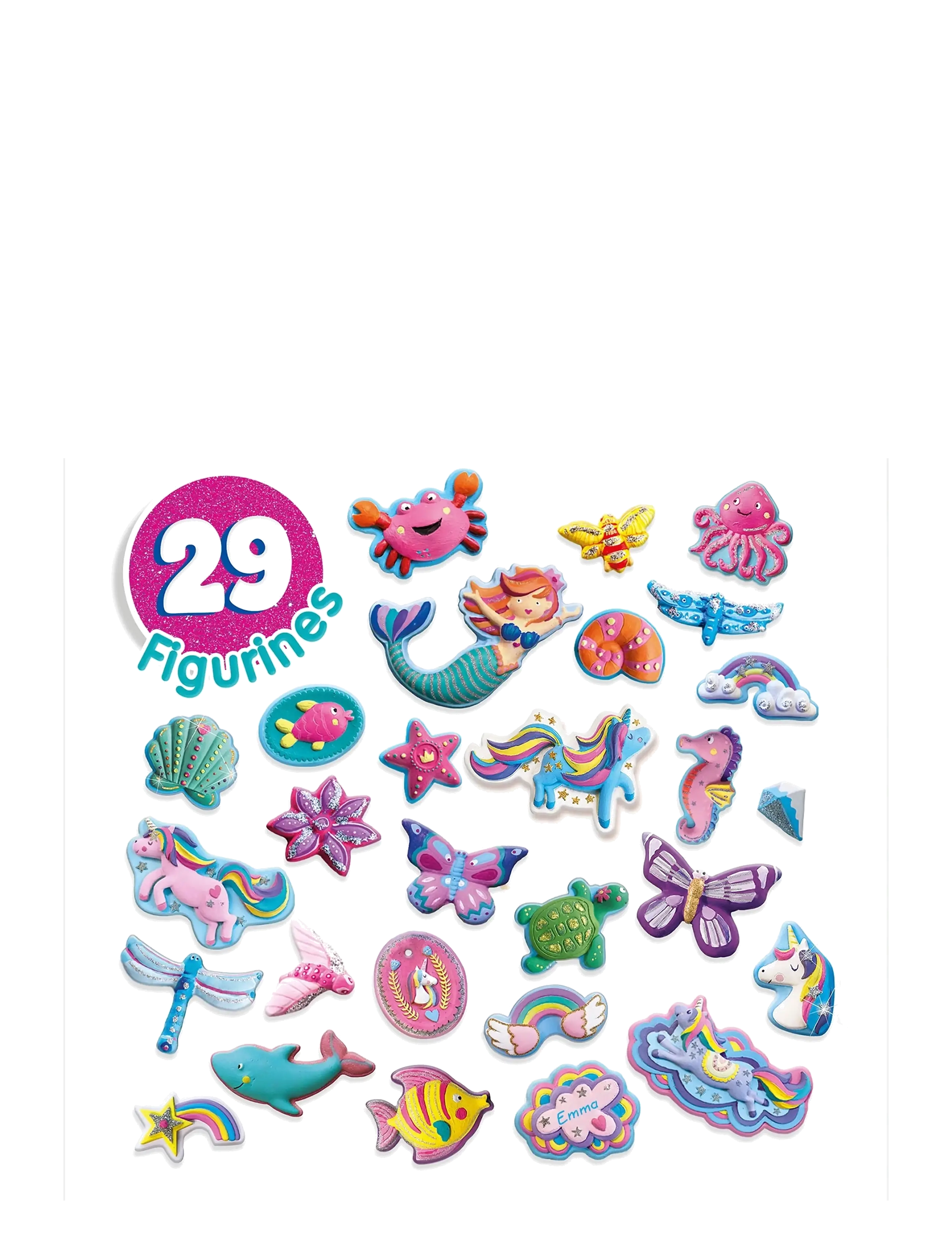 SES Creative - Casting & Painting - Mega Box - Unicorn and Mermaid - käsitöökomplekt - multi - 2