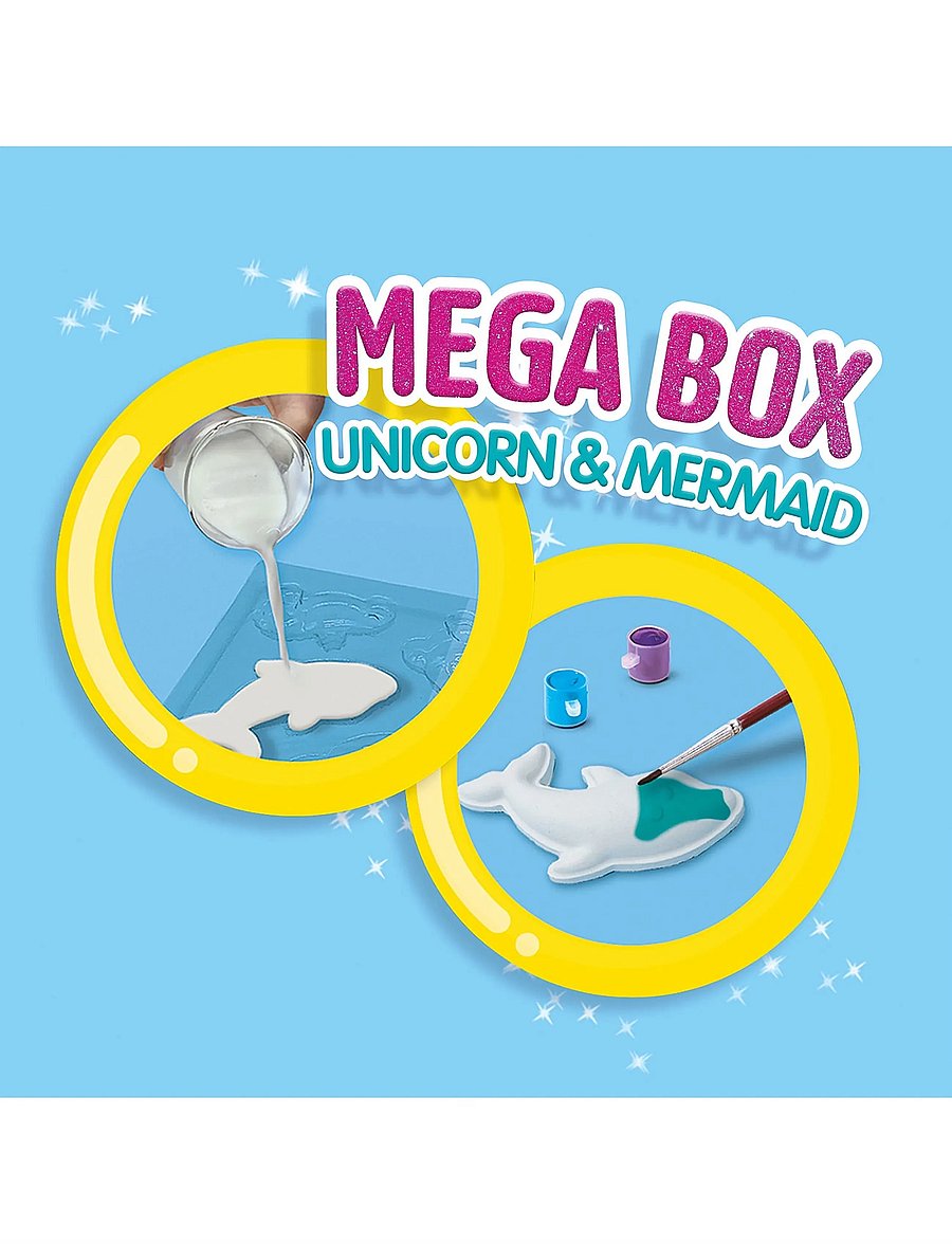 SES Creative - Casting & Painting - Mega Box - Unicorn and Mermaid - käsitöökomplekt - multi - 3