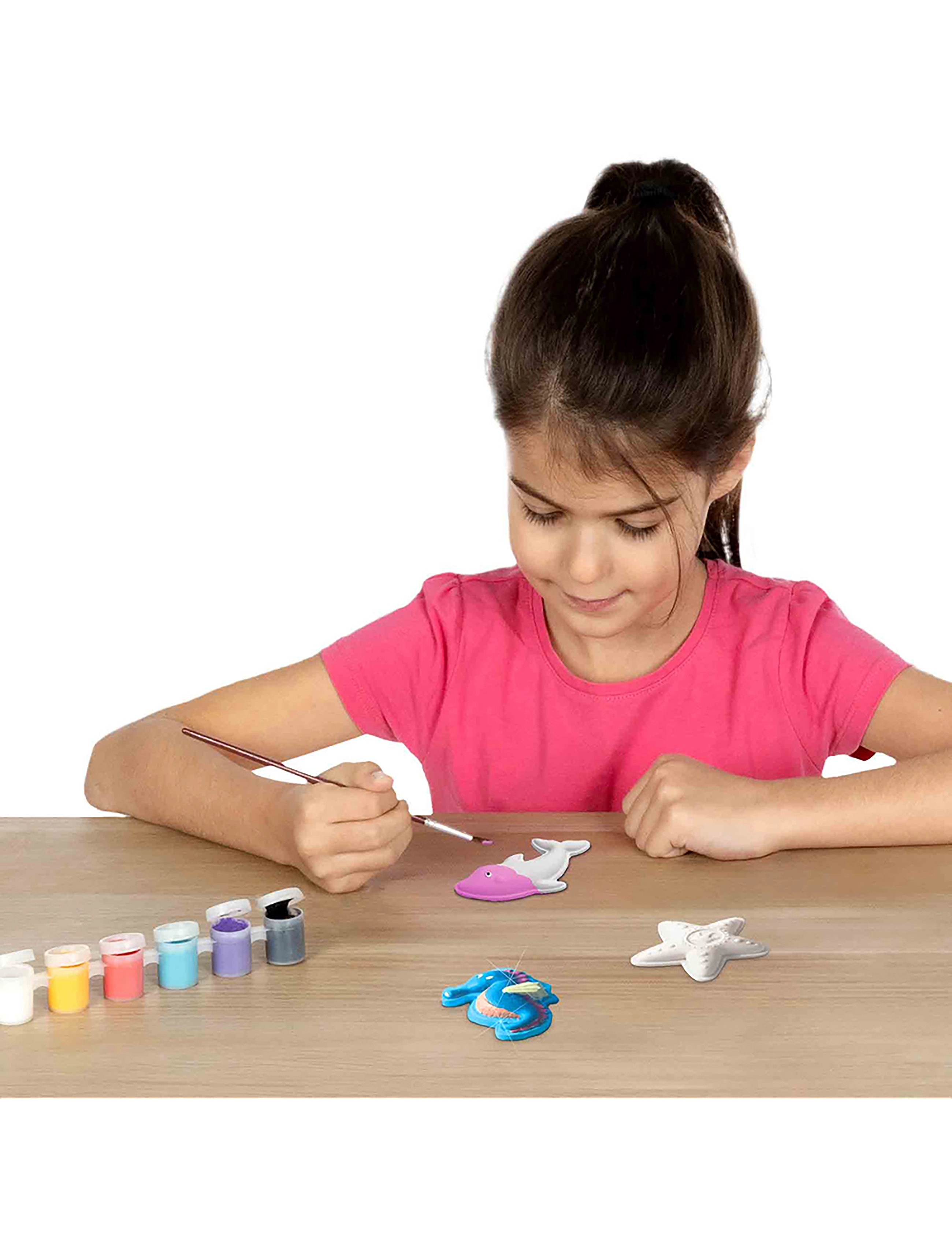 SES Creative Casting & Painting - Ocean Figures, One Size, Multi/patterned, Tegning > Maling, Børn