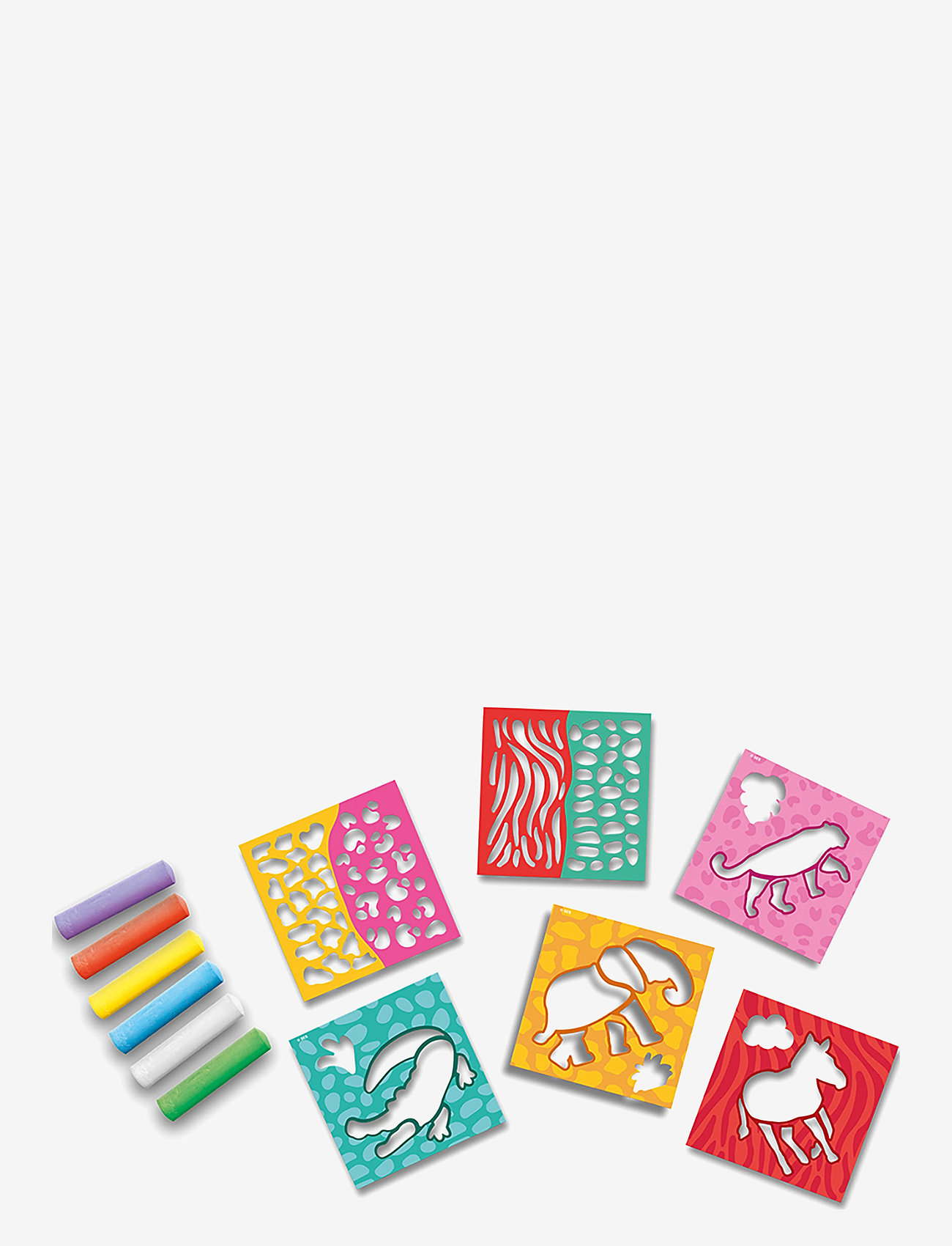 SES Creative - Playground Chalks - Safari - udendørs spil & sport - multi - 1