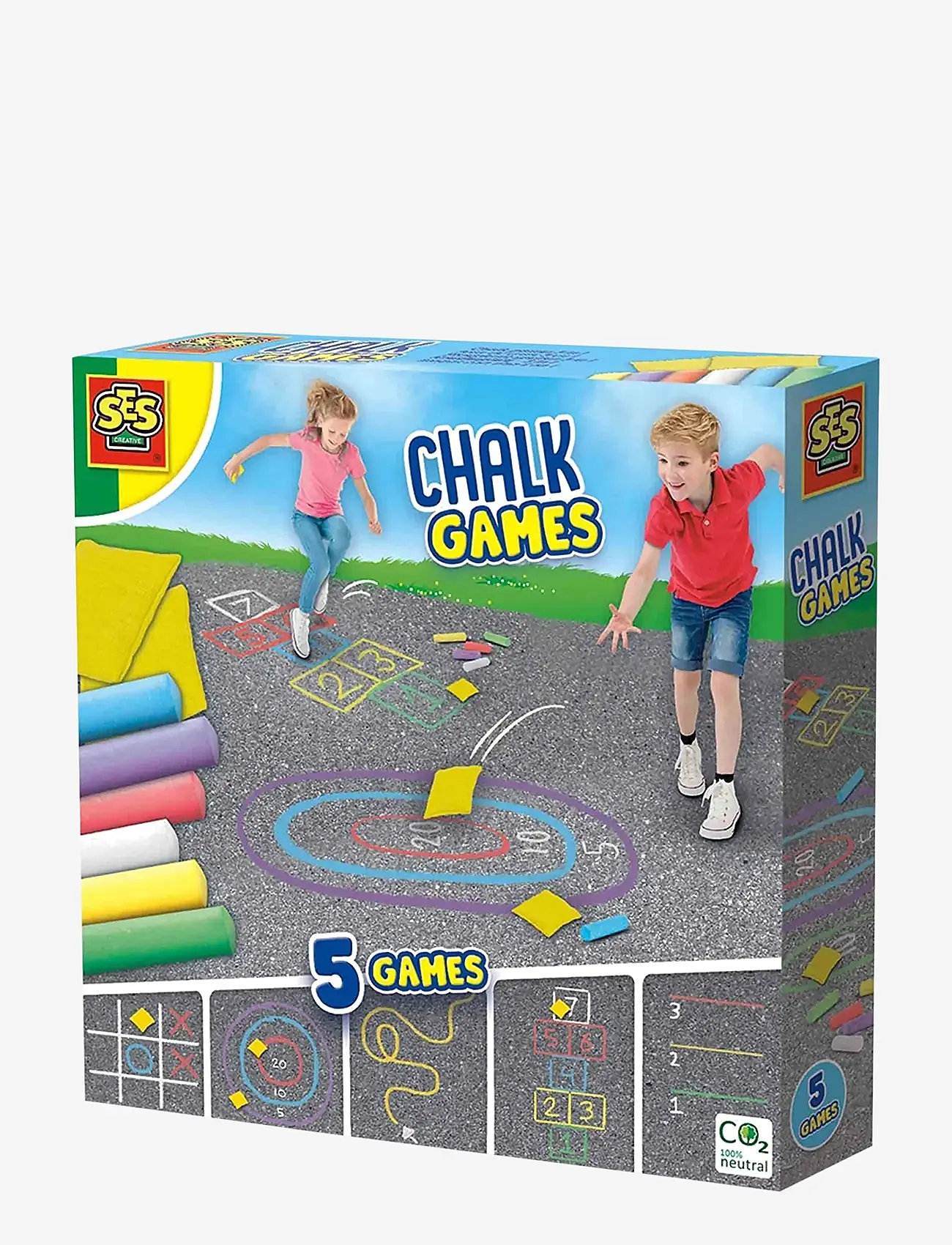 SES Creative - Playground Chalk Games - multi - 0