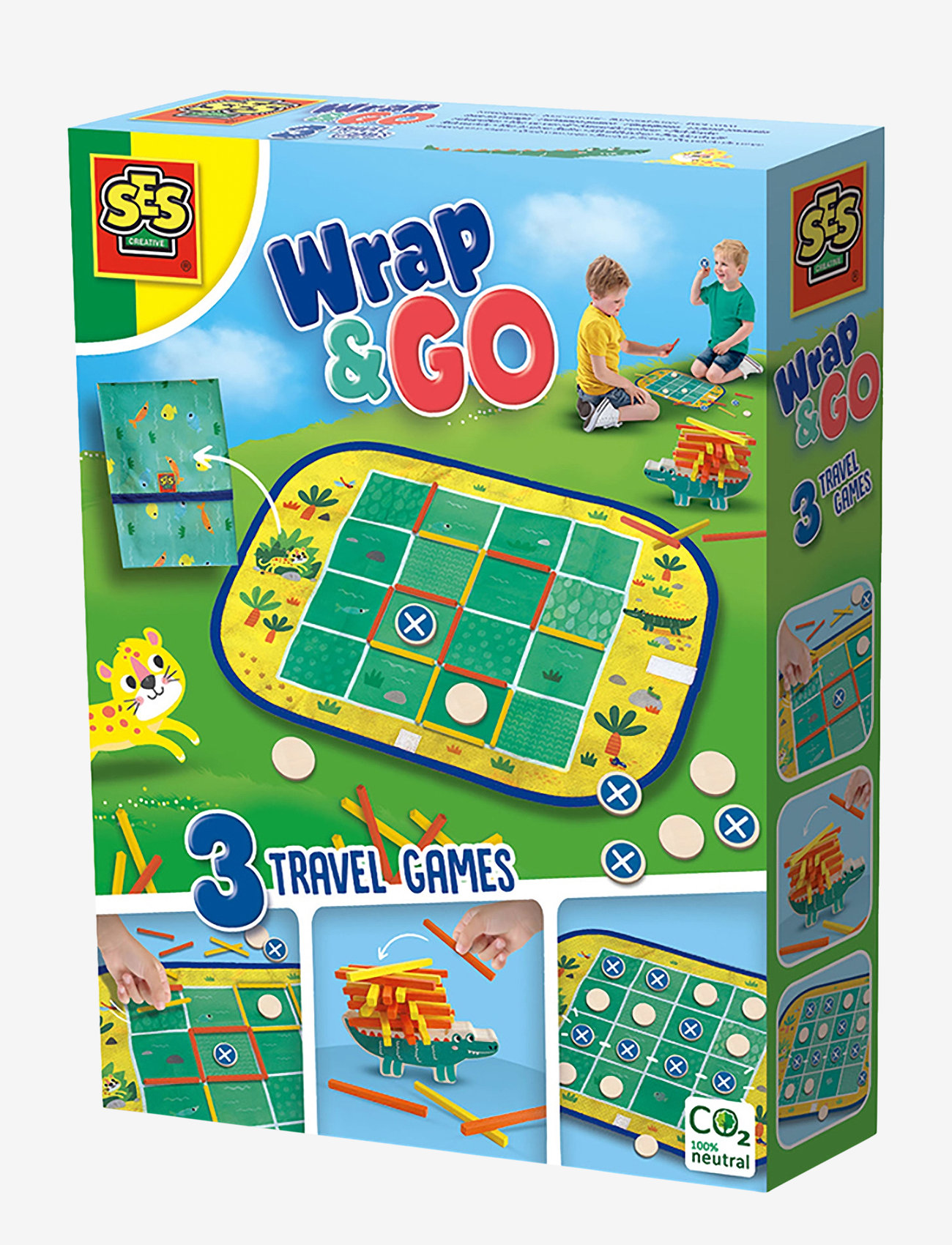 SES Creative - Game - Wrap & Go Connect Four Travel Bag - Õuemängud ja sport - multi - 0
