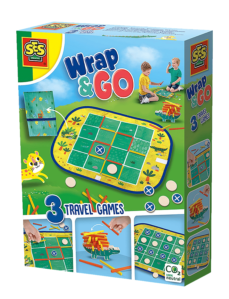 SES Creative - Game - Wrap & Go Connect Four Travel Bag - Õuemängud ja sport - multi - 0
