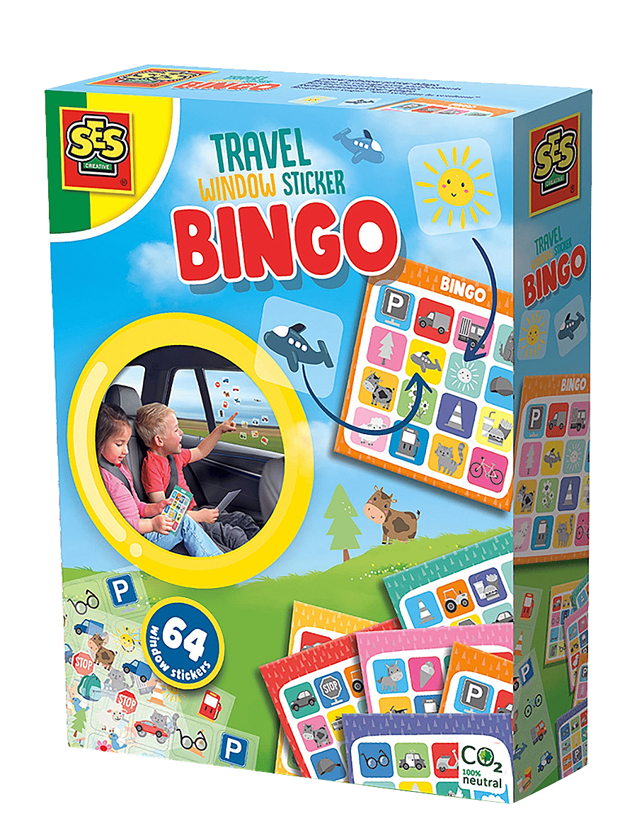 SES Creative - Game - Bingo - Car Window Stickers - bingo - multi - 0