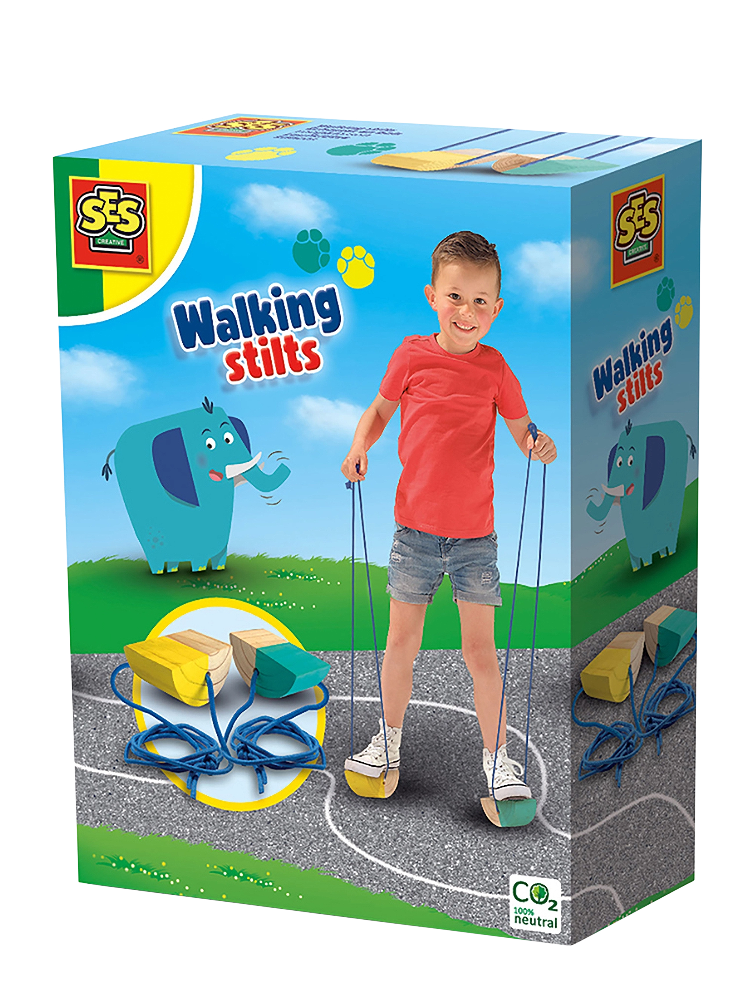 SES Creative Walking Bobbins - Õuemänguasjad - YELLOW-GREEN / yellow