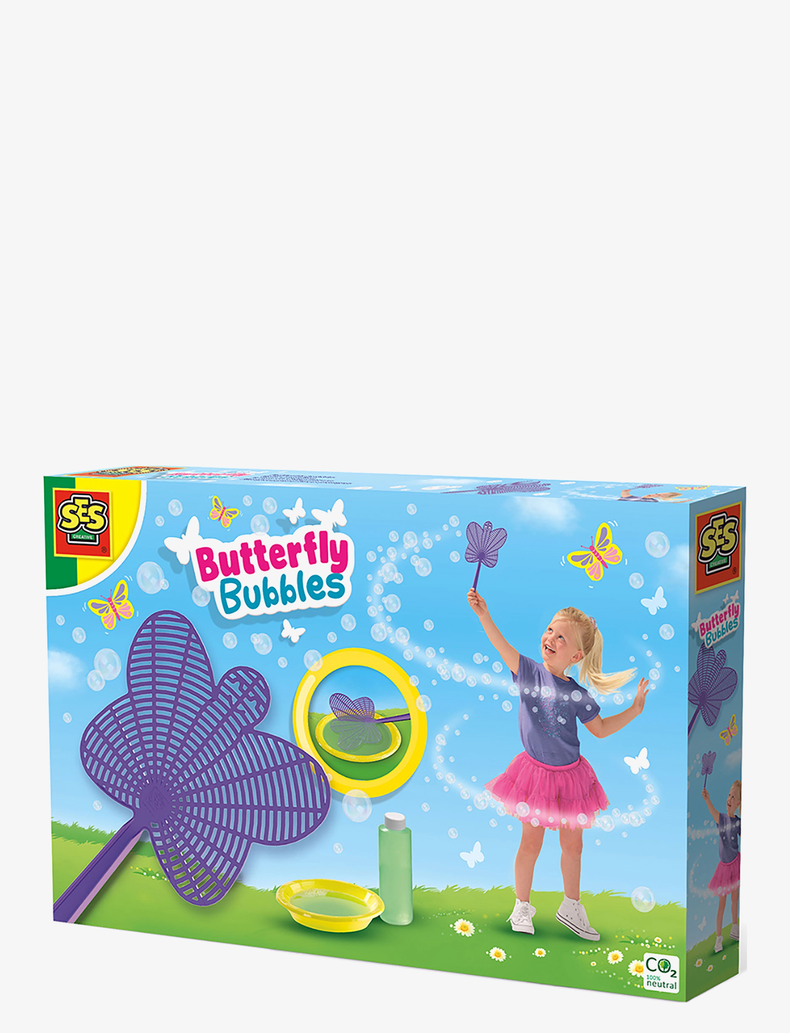 SES Creative Bubbles Butterfly, One Size, Outdoor Spielzeug, Lila - Soap Kinder