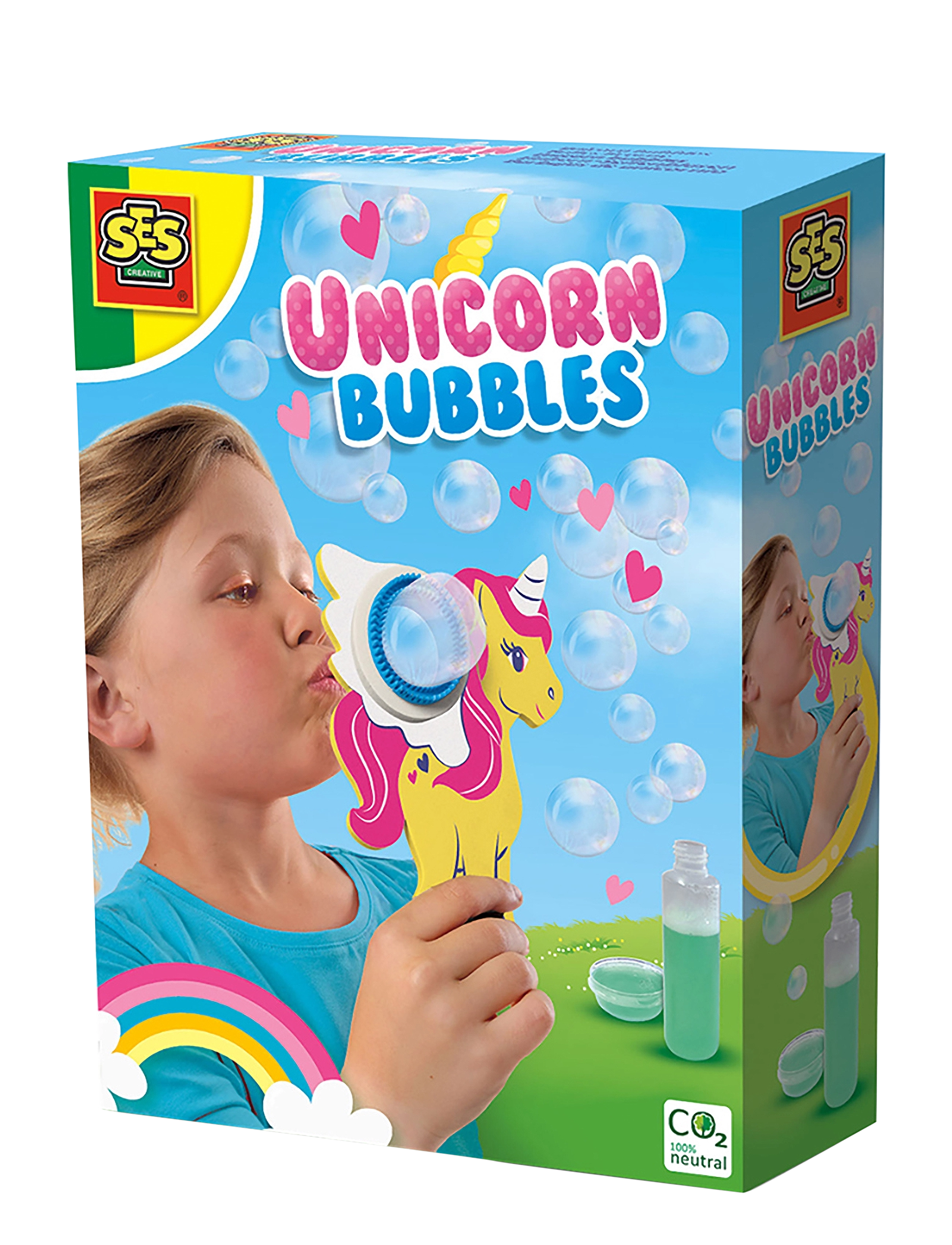SES Creative Bubbles Unicorn, One Size, Outdoor Spielzeug, Gelb - Soap Kinder