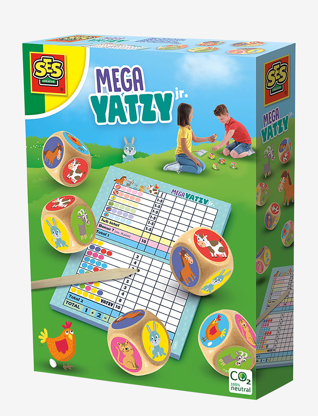 SES Creative - Game - Yatzy - Mega Junior - udendørs spil & sport - multi - 0