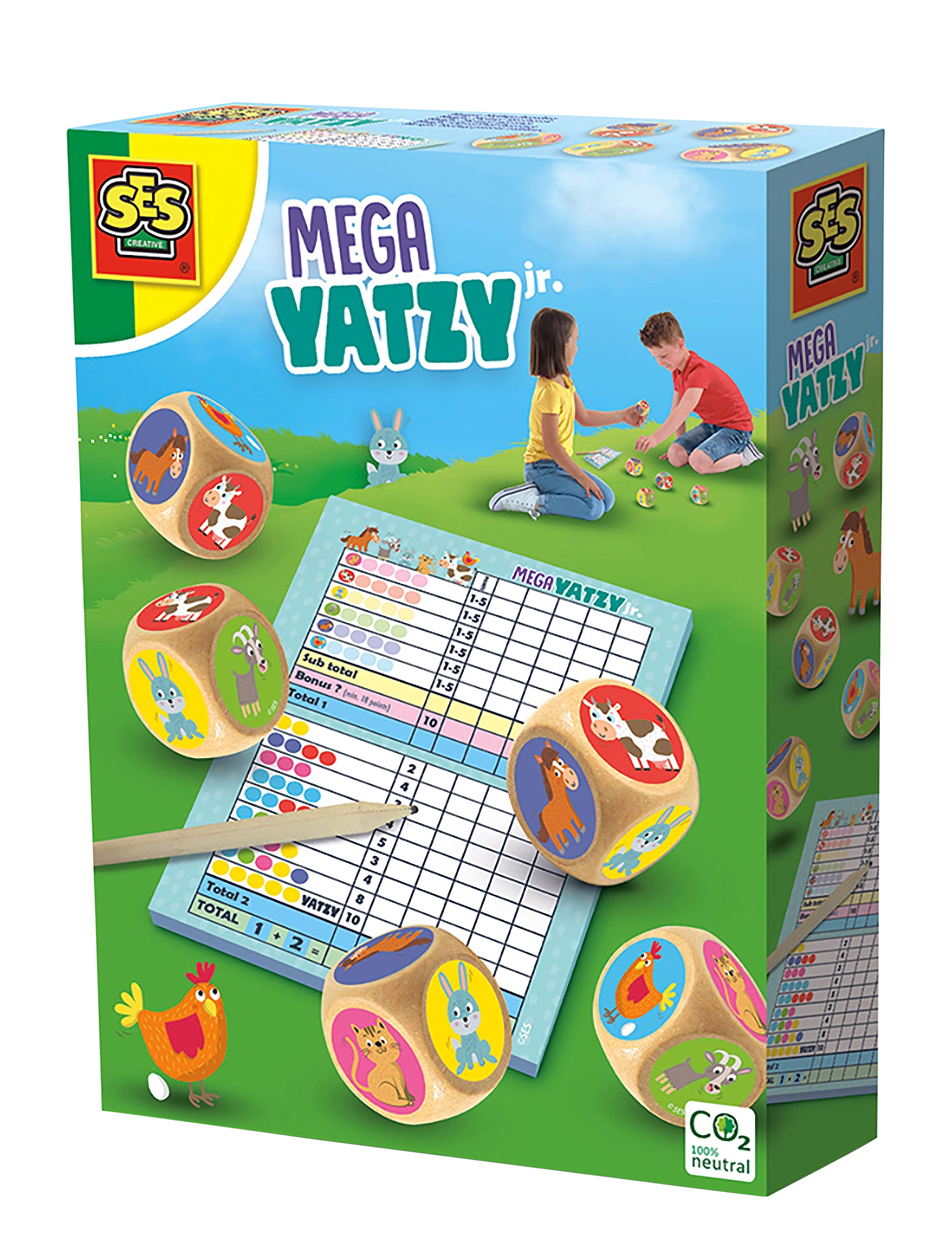 SES Creative Game - Yatzy - Mega Junior - Õuemänguasjad - MULTI / multi