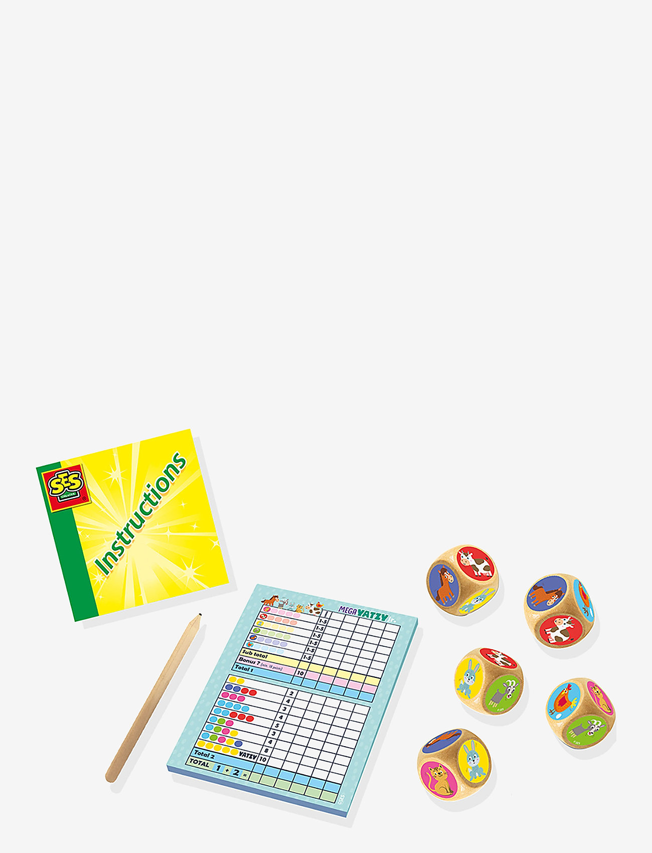SES Creative - Game - Yatzy - Mega Junior - udendørs spil & sport - multi - 1