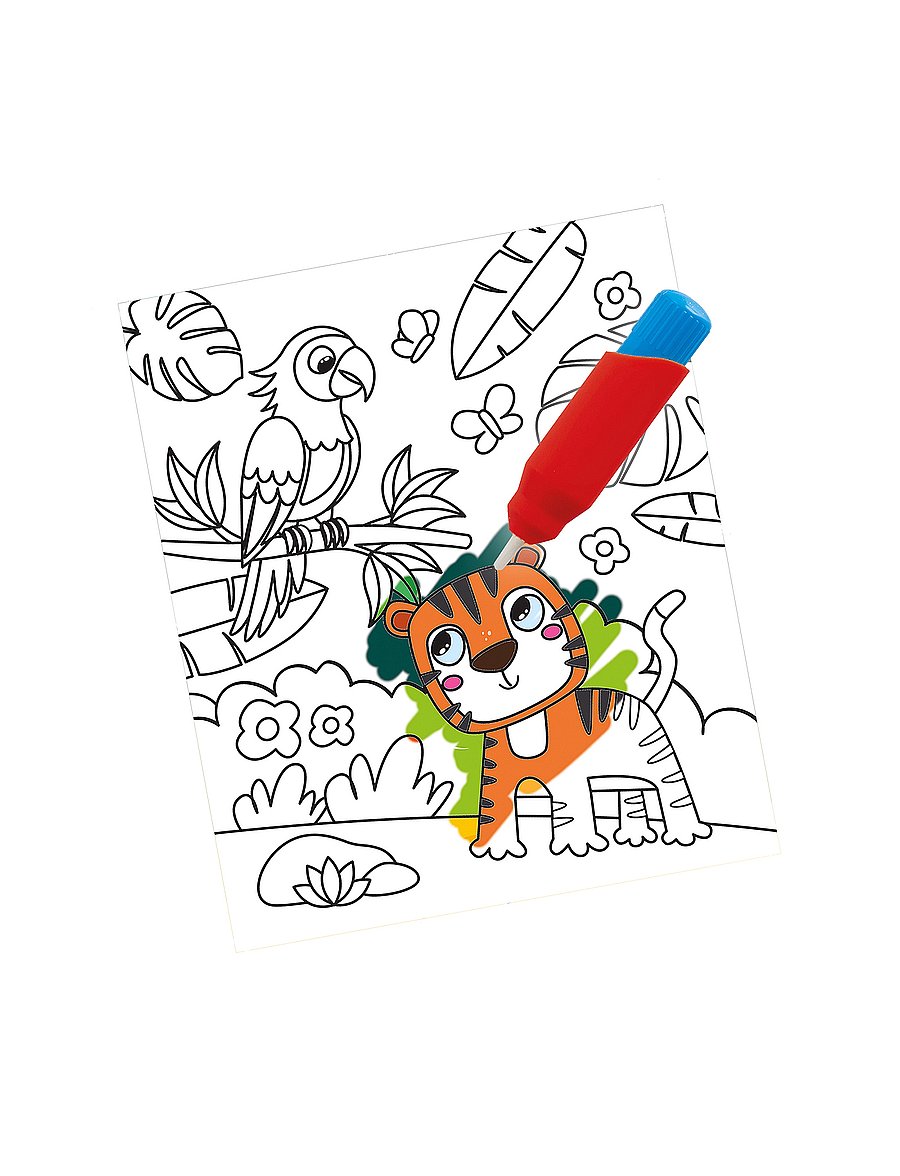 SES Creative - Colouring with Water - Travel Colouring Book - värvimis- & käsitööraamatud - multi - 3
