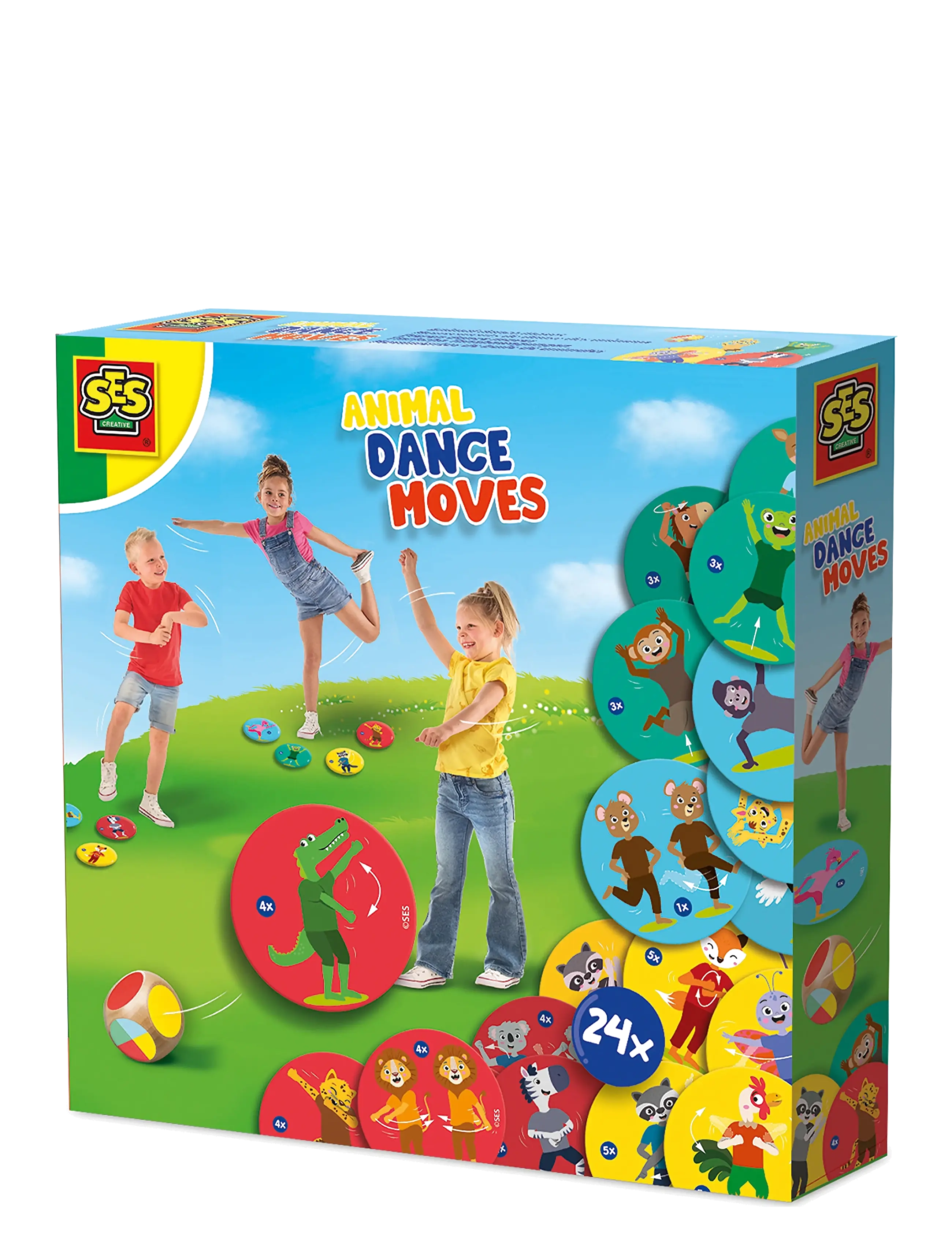 SES Creative Game - Animal Dance Moves - Legetøj - MULTI / multi