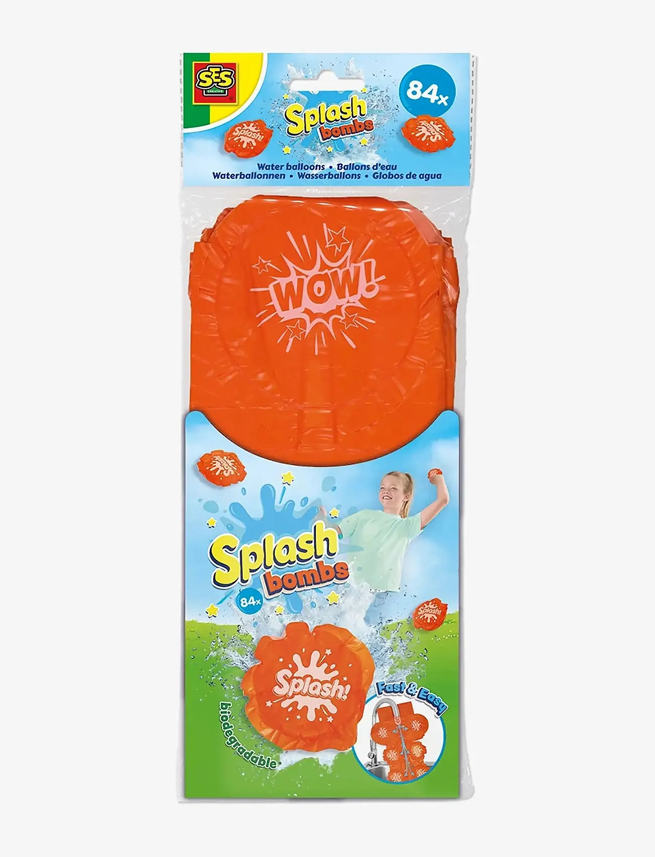 SES Creative - Splash Bombs - Biodegradable Water Balloons - andet vandlegetøj - multi - 1