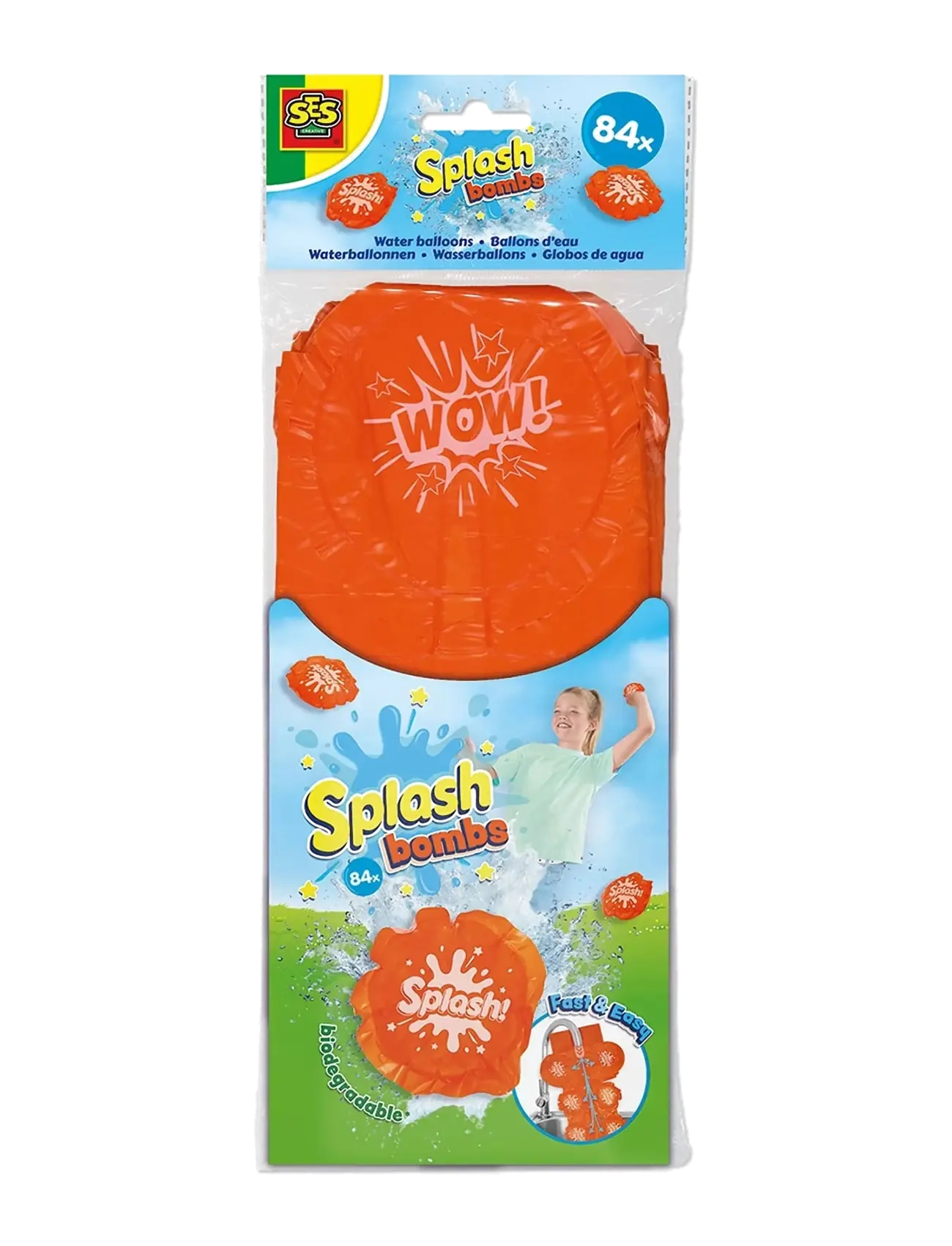 SES Creative Splash Bombs - Biodegradable Water Balloons - Zwischen 10 und 30€ - MULTI / orange