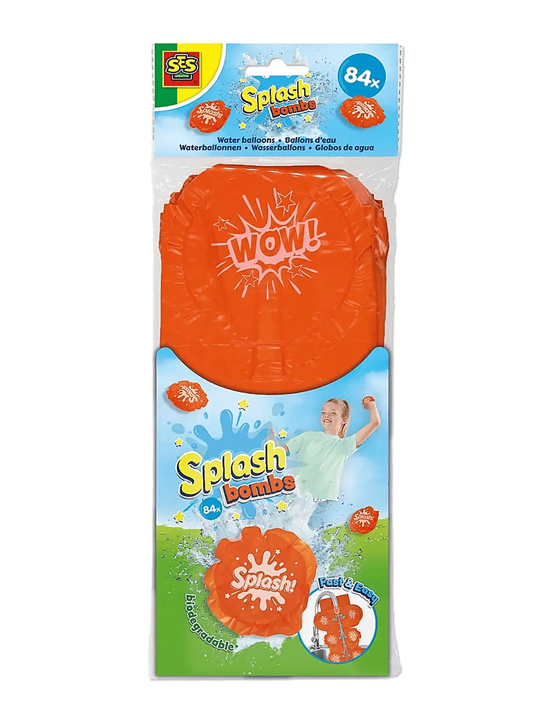 SES Creative - Splash Bombs - Biodegradable Water Balloons - muud veemänguasjad - multi - 1