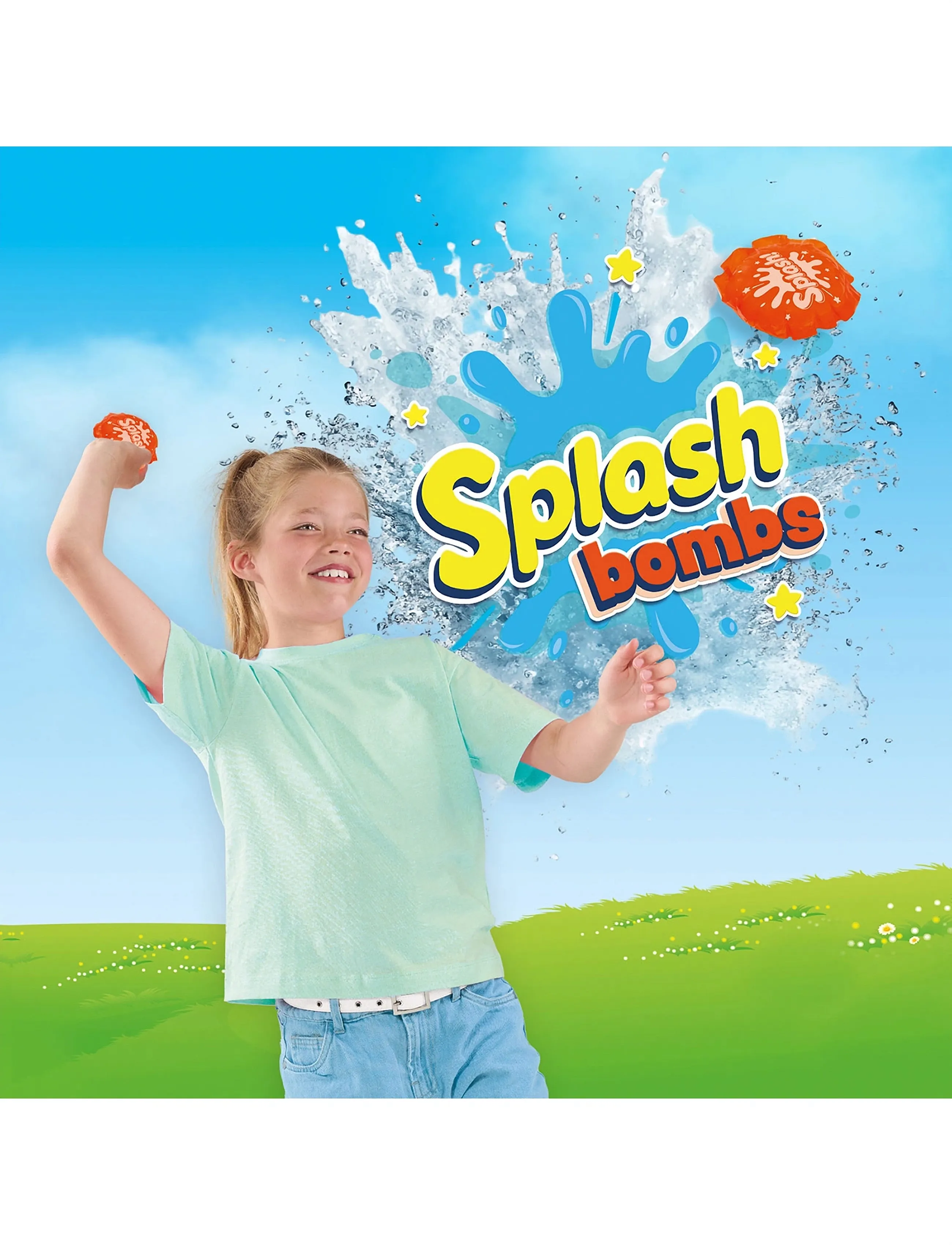 SES Creative Splash Bombs - Biodegradable Water Balloons, One Size, Orange, Water Legetøj > Other Water Legetøj, Børn