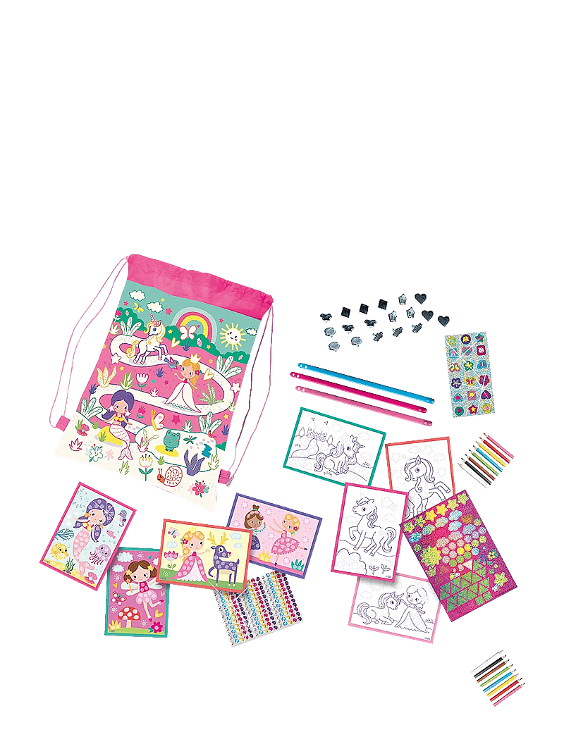 SES Creative - Activity Travel Bag - 5 Activities - käsitöökomplekt - pink - 1