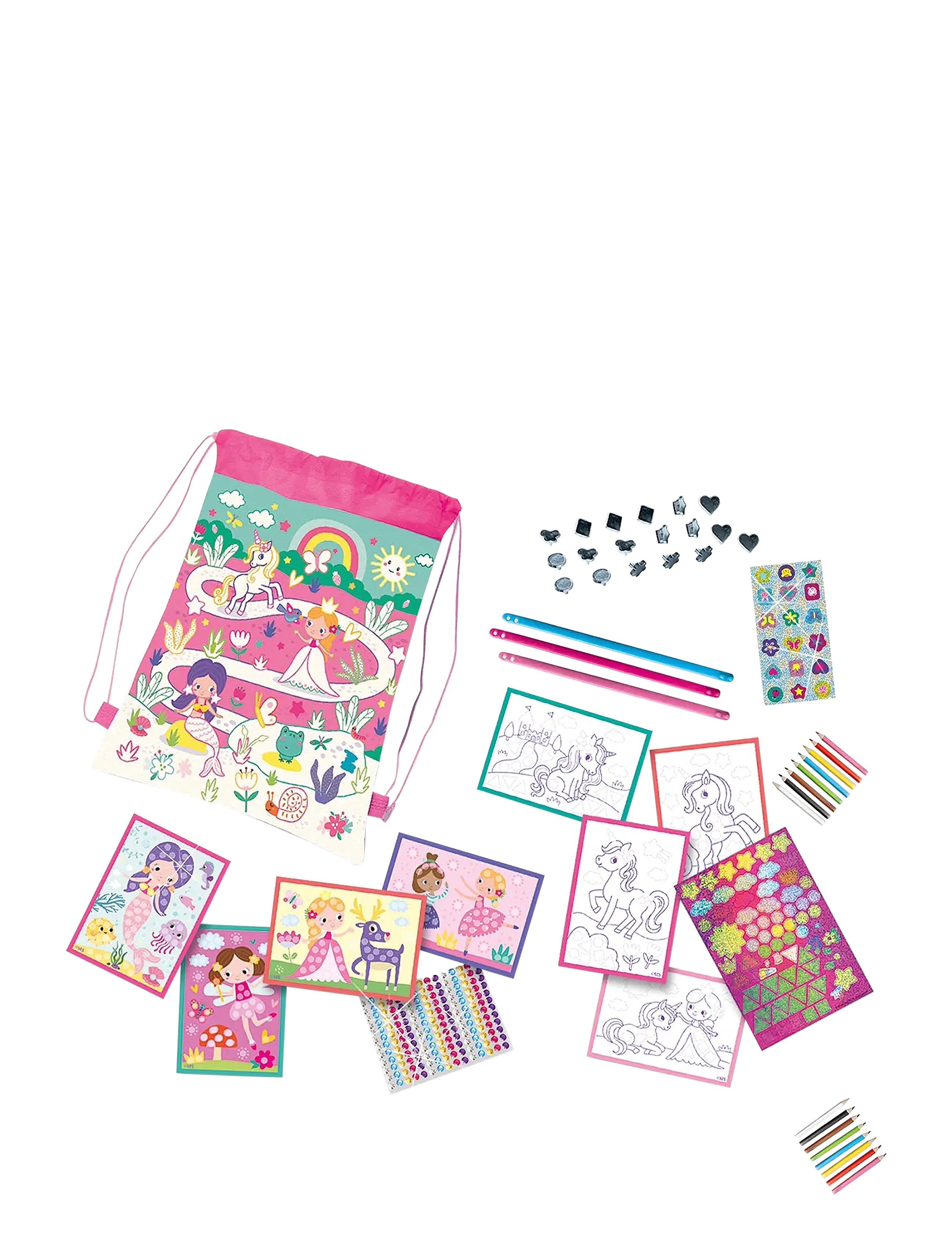 SES Creative - Activity Travel Bag - 5 Activities - bastelset - pink - 1