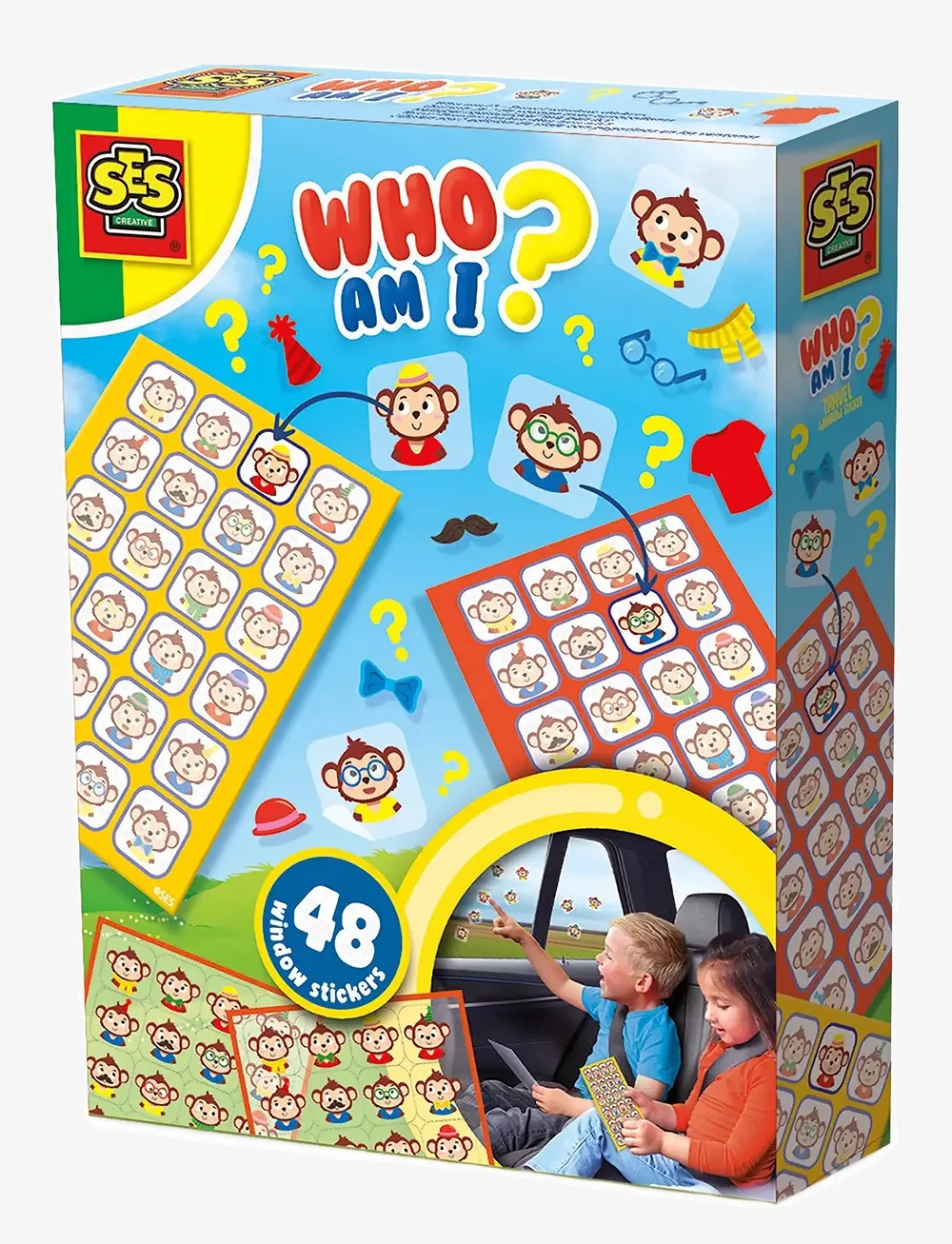 SES Creative - Who am I? - Travel Window Stickers - kleebised - multi - 1