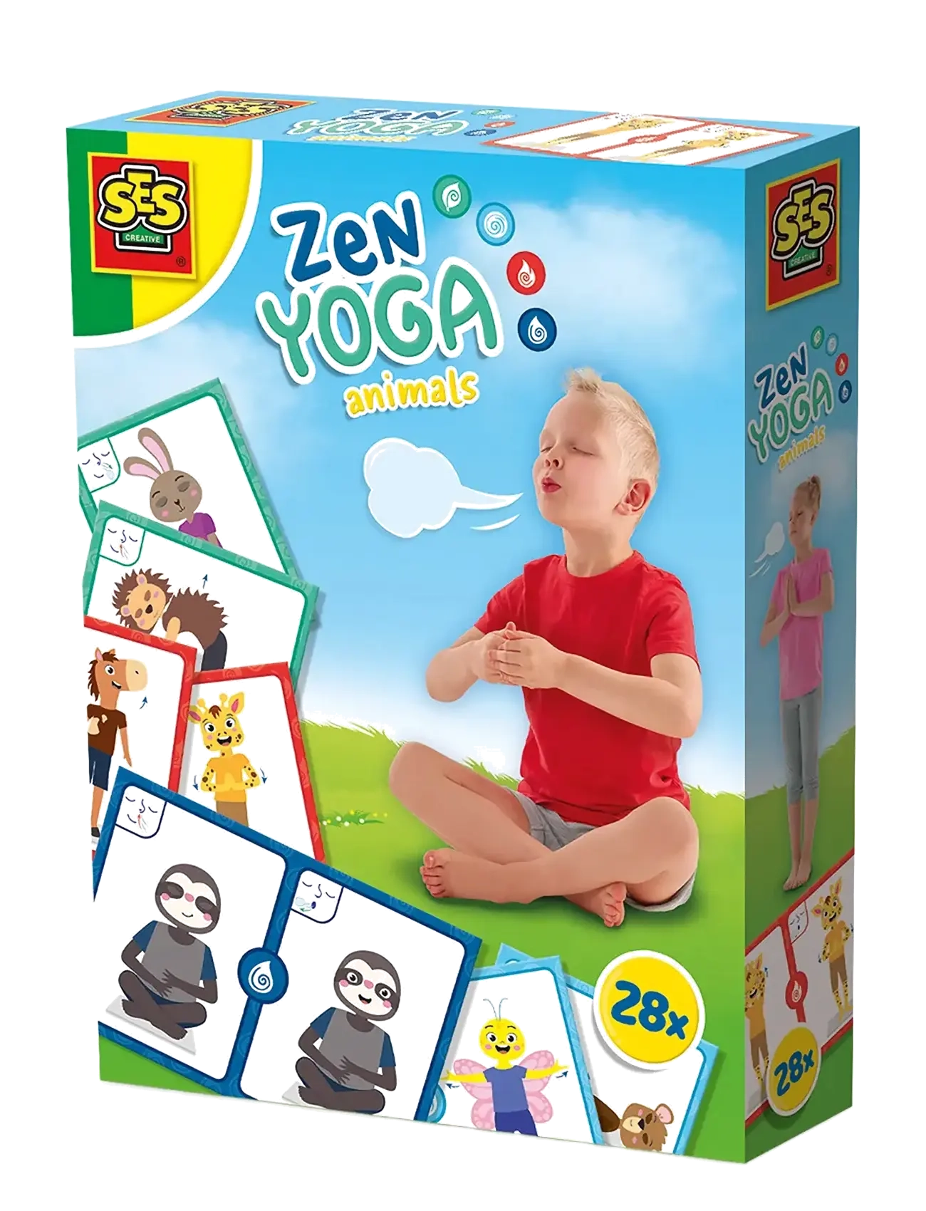 SES Creative Animal Yoga - Zen - Legetøj - MULTI / multi