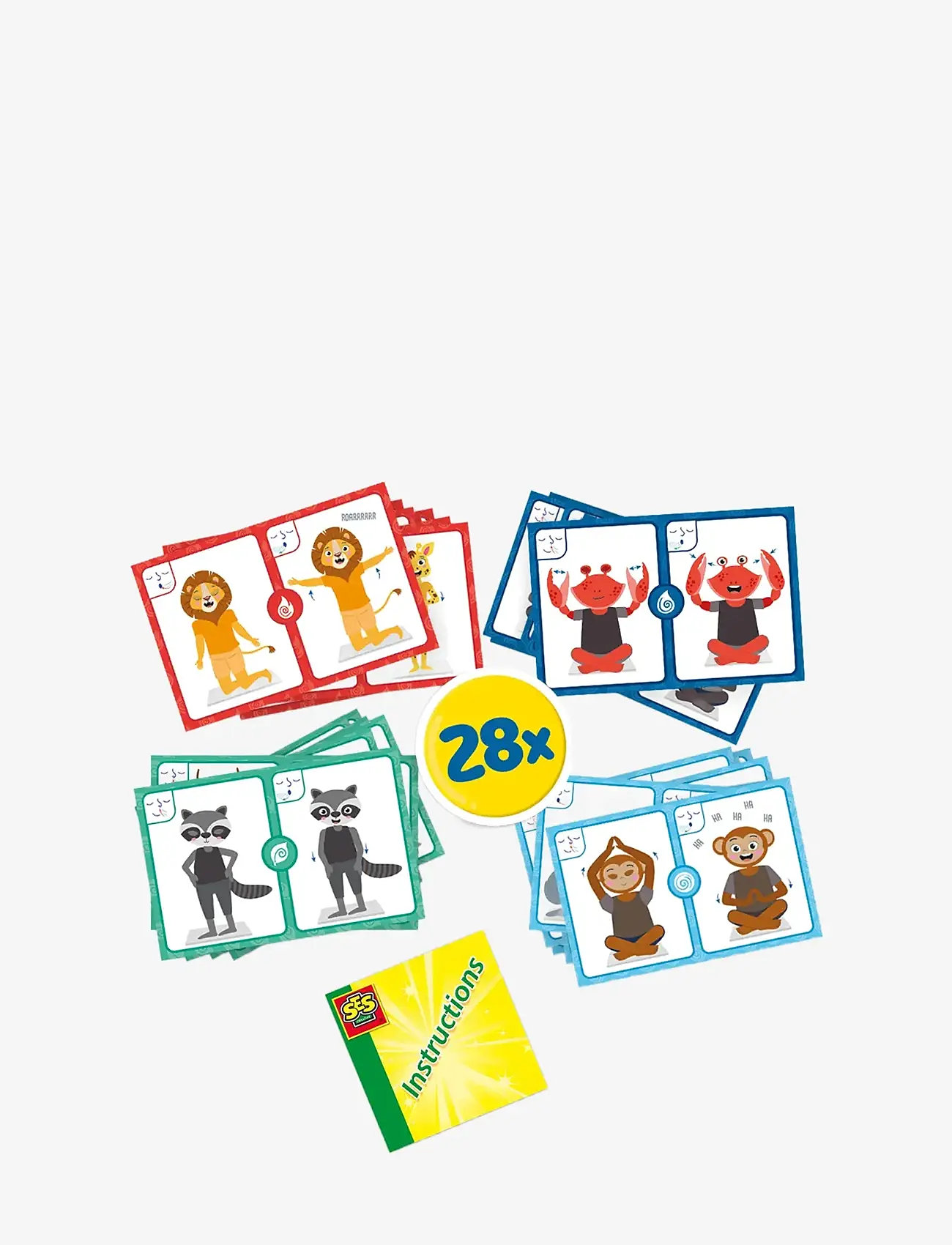 SES Creative - Animal Yoga - Zen - kortspil - multi - 2