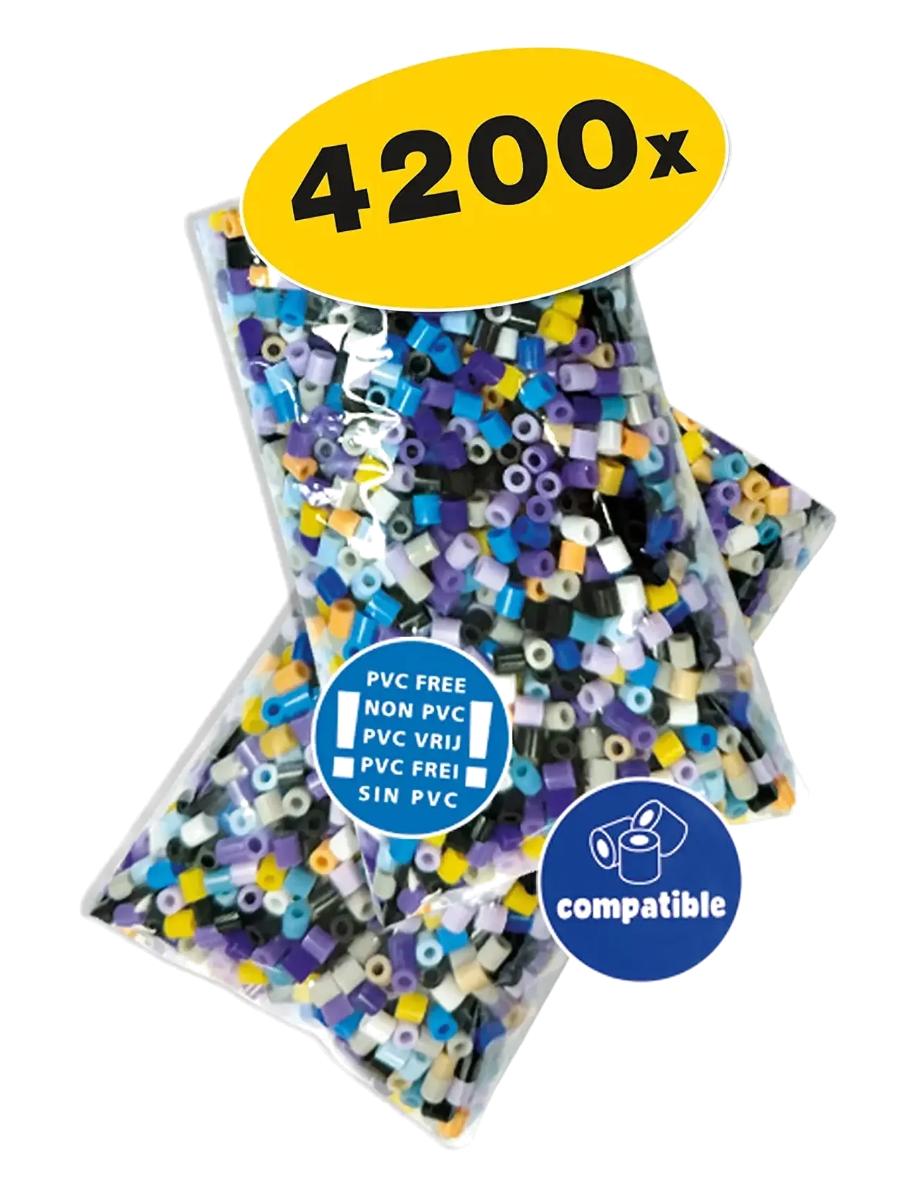 SES Creative - Iron on Beads -  DC Batman - Batman 4200 pcs - pysselset - multi - 3