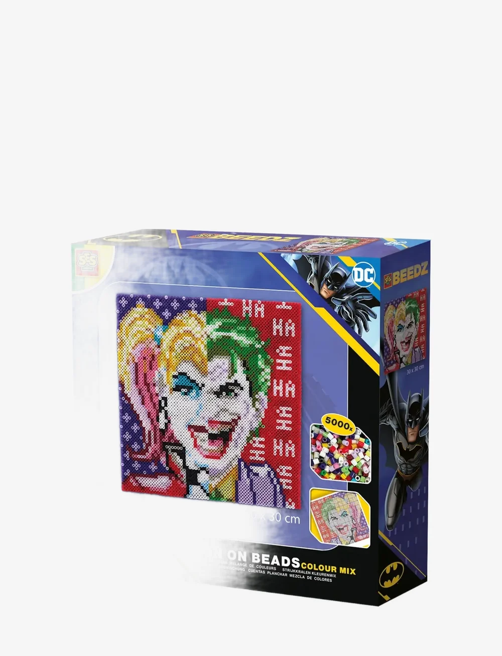 SES Creative - Iron on Beads - DC Batman - Joker and Harley Quinn 5000 pcs - käsitöökomplekt - multi - 0