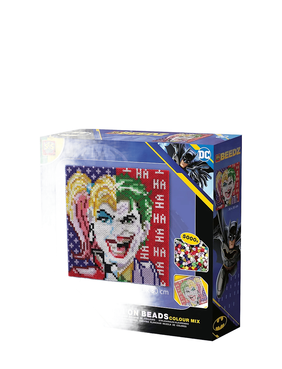 SES Creative - Iron on Beads - DC Batman - Joker and Harley Quinn 5000 pcs - käsitöökomplekt - multi - 0