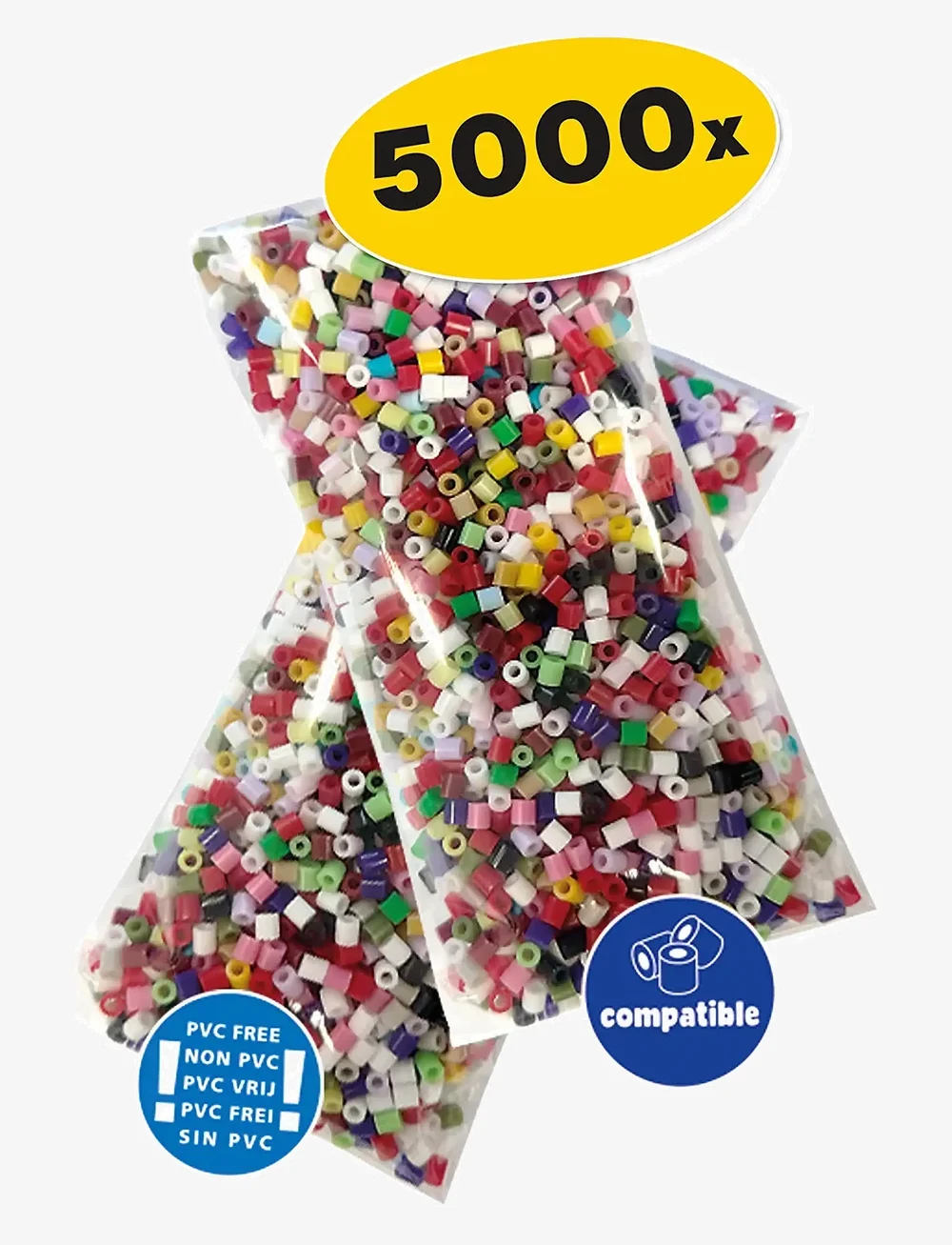 SES Creative - Iron on Beads - DC Batman - Joker and Harley Quinn 5000 pcs - käsitöökomplekt - multi - 3