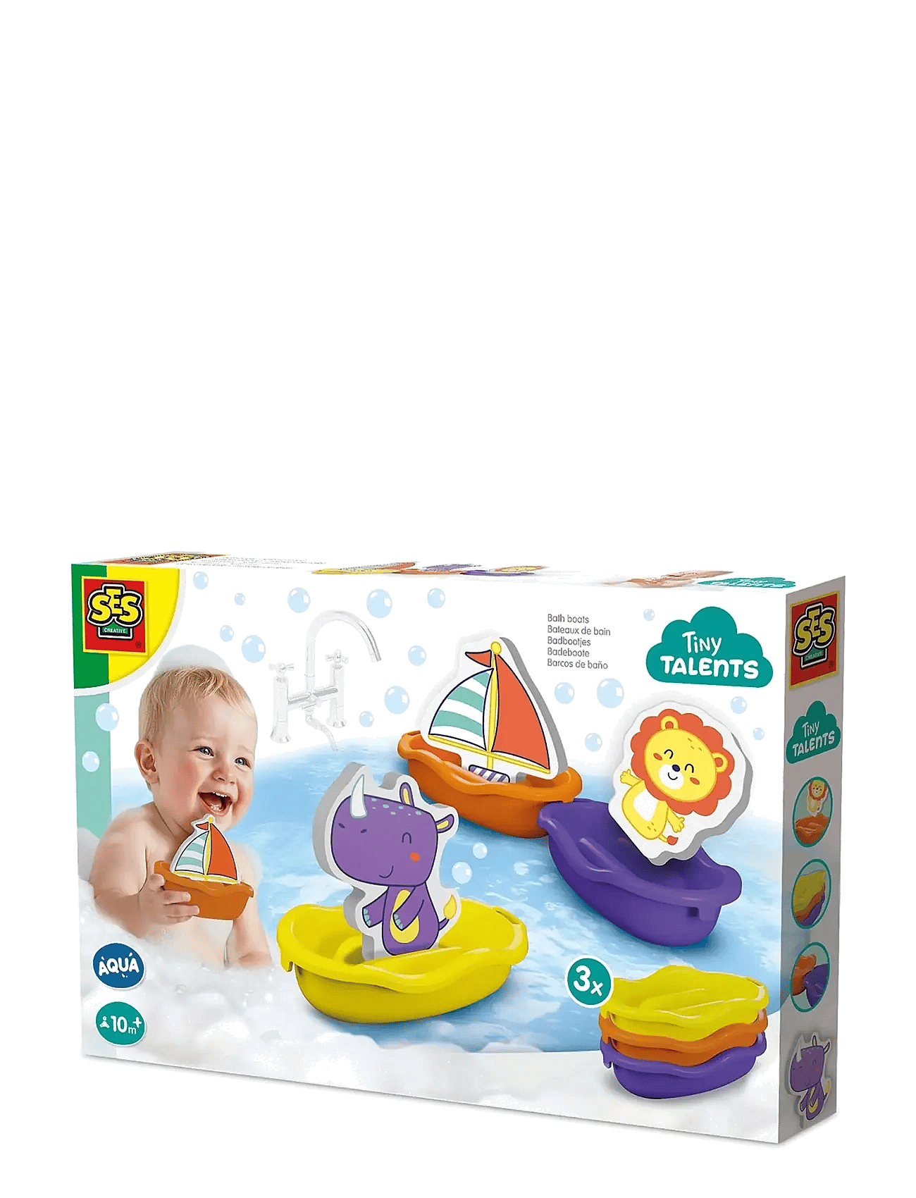 Bath Time - Boats with Foam Animals - MULTI