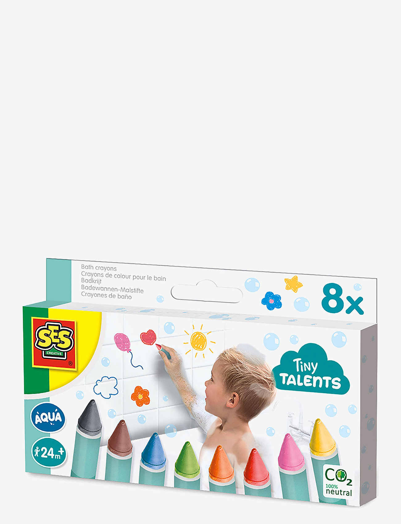 SES Creative - Bath Time - Bath Crayons - badelegetøj - multi - 0