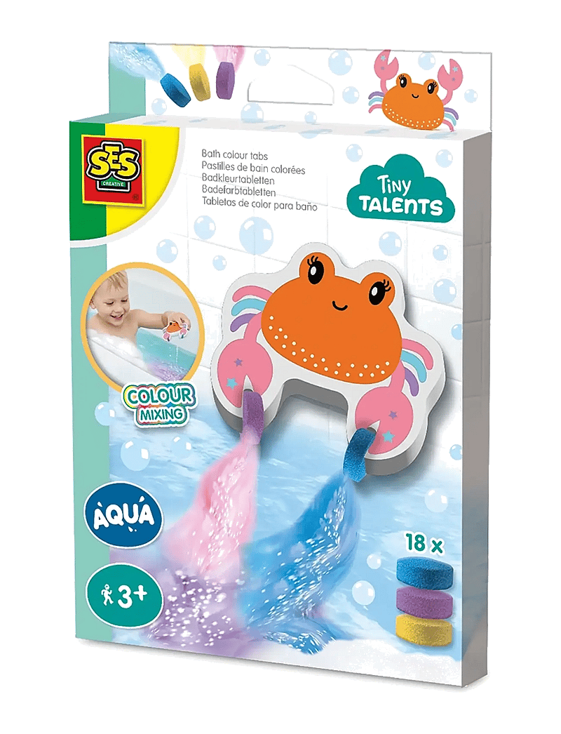 SES Creative - Bath Time - Bath Colour Crab - vannimänguasjad - multi - 1