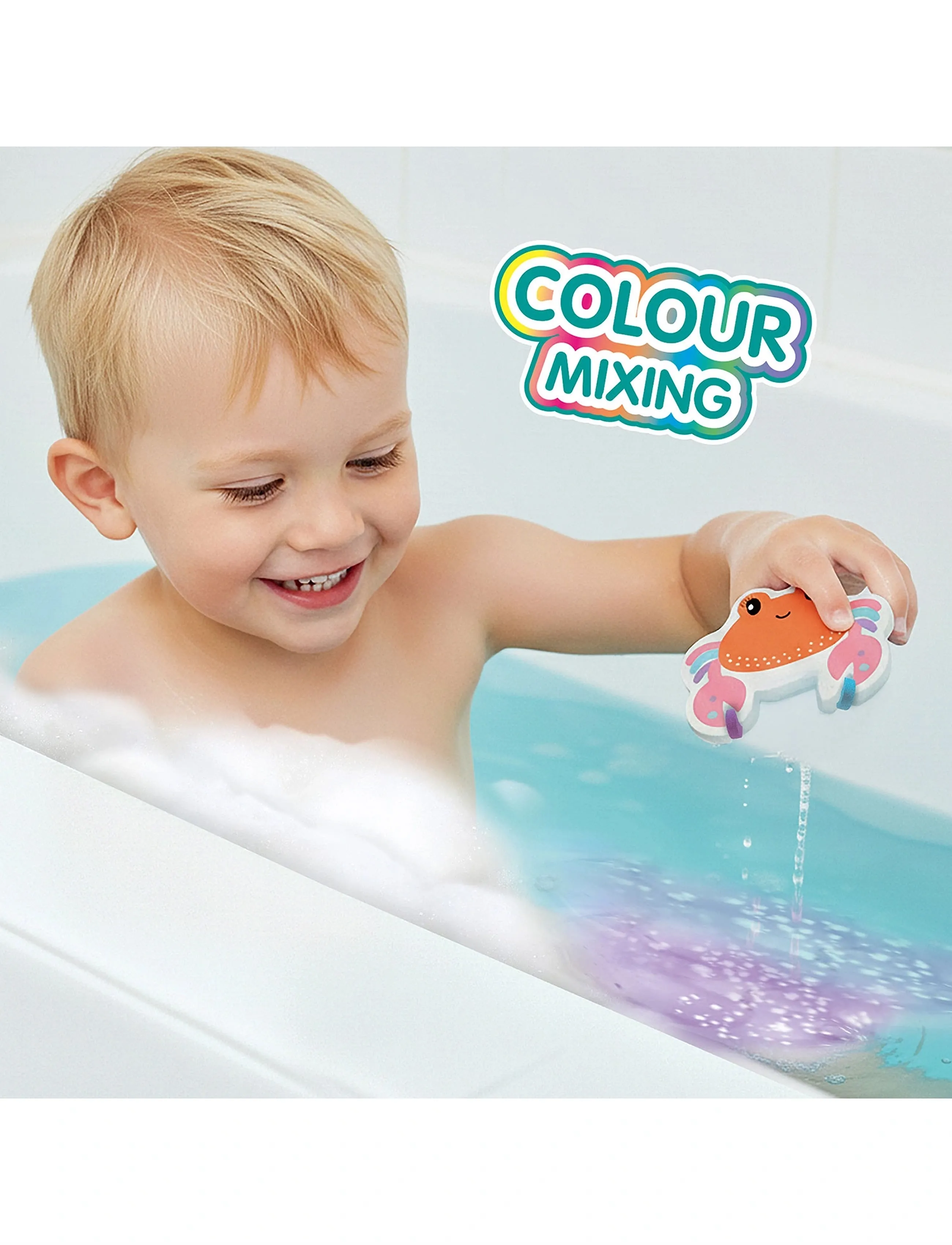SES Creative Bath Time - Bath Colour Crab, One Size, Multi/patterned, Bath & Water Legetøj > Bath Legetøj, Børn